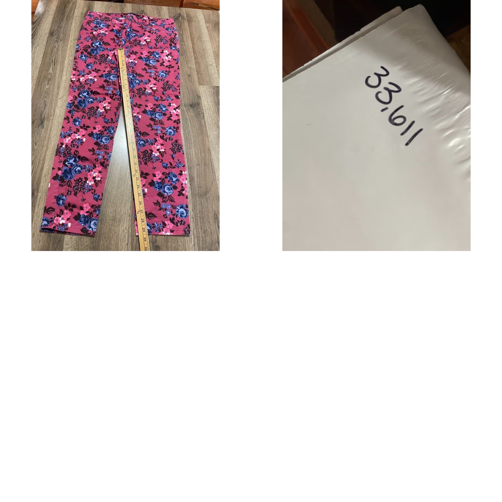 Vintage Love Nation Jeans Women's 16 Floral Skinny Denim Pink Blue Black White Regular Size 16 Inseam 29.5 in Class: Jeans Womens Size 38" / US 16 / IT 52 - 8 Thumbnail