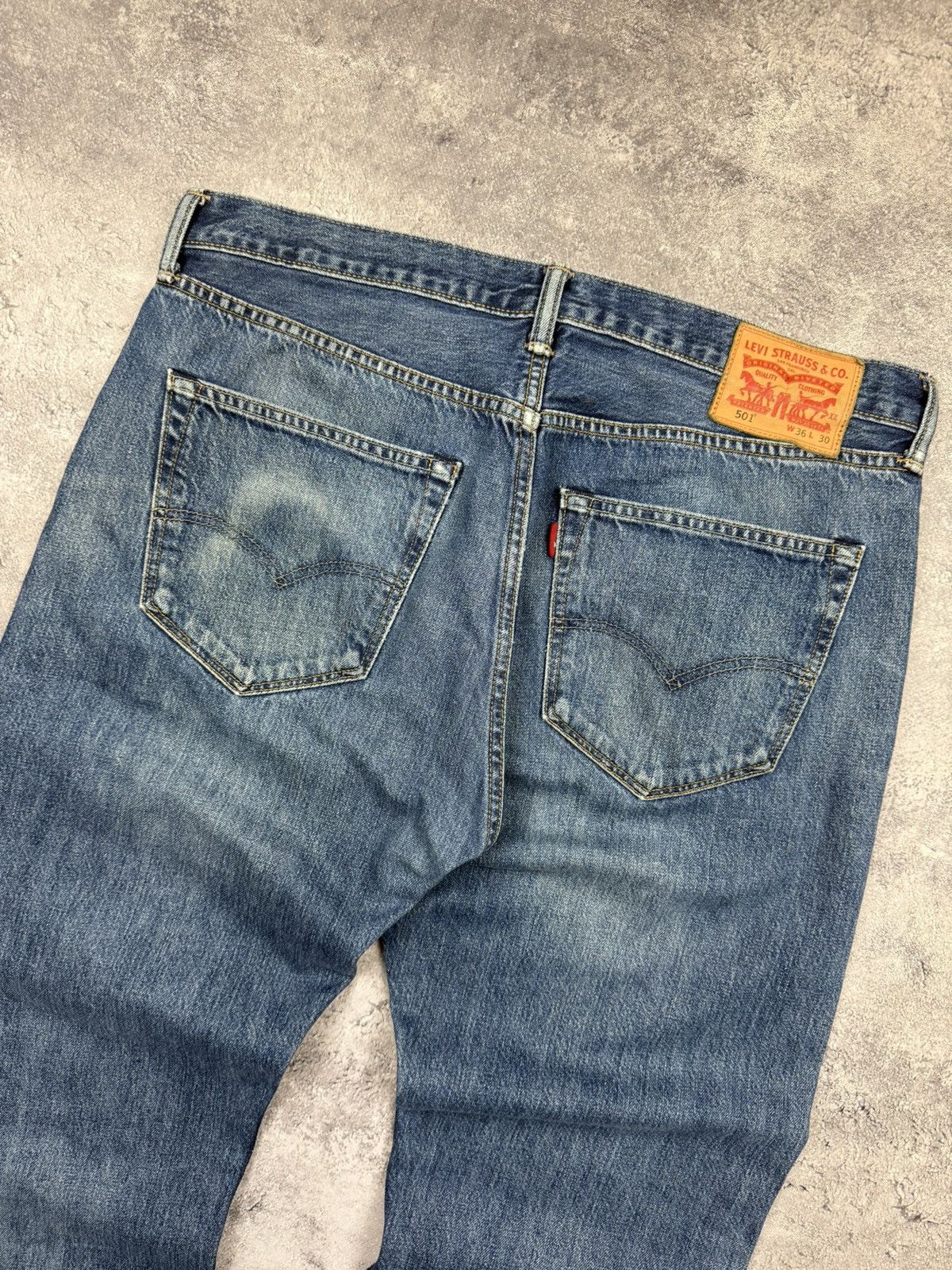 Levi's Vintage Levi’s 501 Flared Baggy Denim Jeans Blue Pants Size US 36 / EU 52 - 22 Thumbnail