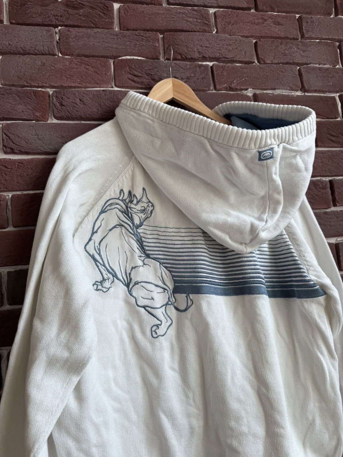 Ecko Unltd. Vintage Y2K Ecko Unltd Rhino Logo Hoodie XL White Size US XL / EU 56 / 4 - 7 Thumbnail