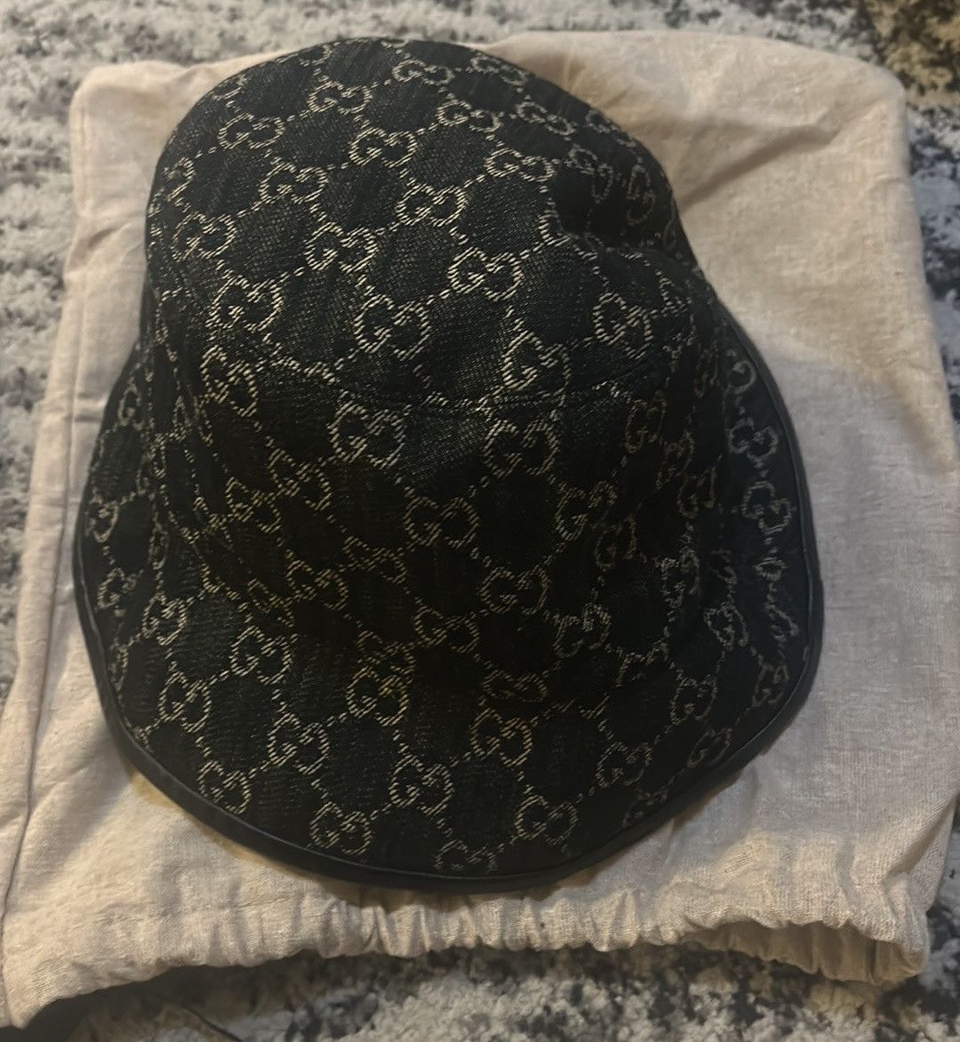 Gucci Gucci GG Denim Bucket Hat size L Size ONE SIZE - 2 Thumbnail