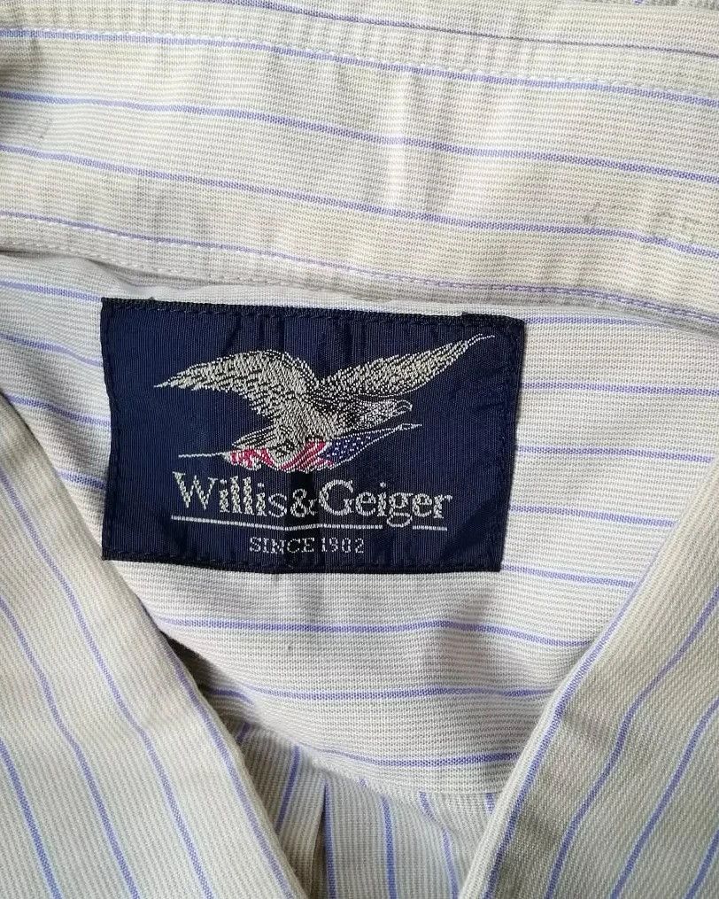 Willis & Geiger Vintage 90s Willis & Geiger Japan Striped Heritage Shirt Size US L / EU 52-54 / 3 - 5 Thumbnail