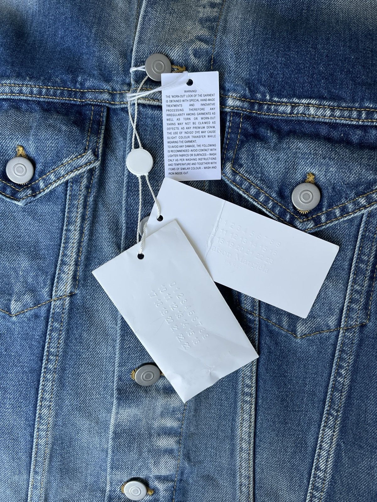 Maison Margiela Collarless Denim Jacket Size US XS / EU 42 / 0 - 3 Thumbnail