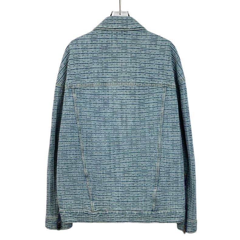 Givenchy Givenchy Blue Logo Jacquard Full Print Cotton Collar Long Size US S / EU 44-46 / 1 - 2 Thumbnail