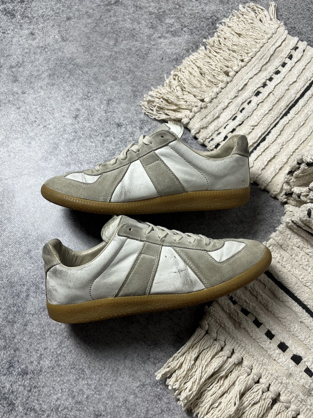 Maison Margiela 🔥Maison Margiela Replica Army Leather Sneakers 00's Size US 8 / IT 38 - 11 Thumbnail