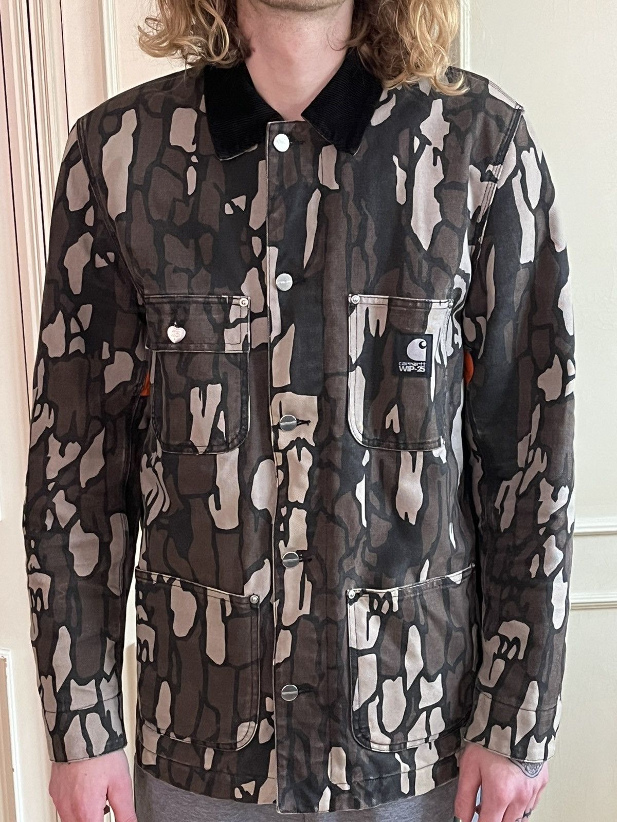 Carhartt Wip 25 Years Anniversary Chore Coat Trebark Camo Size US L / EU 52-54 / 3 - 1 Thumbnail