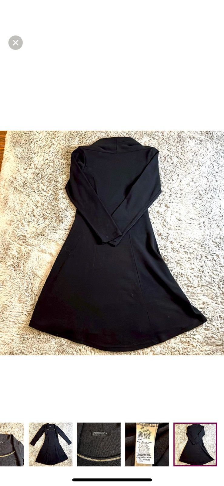 Vintage RINA SCIEMENTO MADE IN ITALY DRESS Size M / US 6-8 / IT 42-44 - 7 Thumbnail