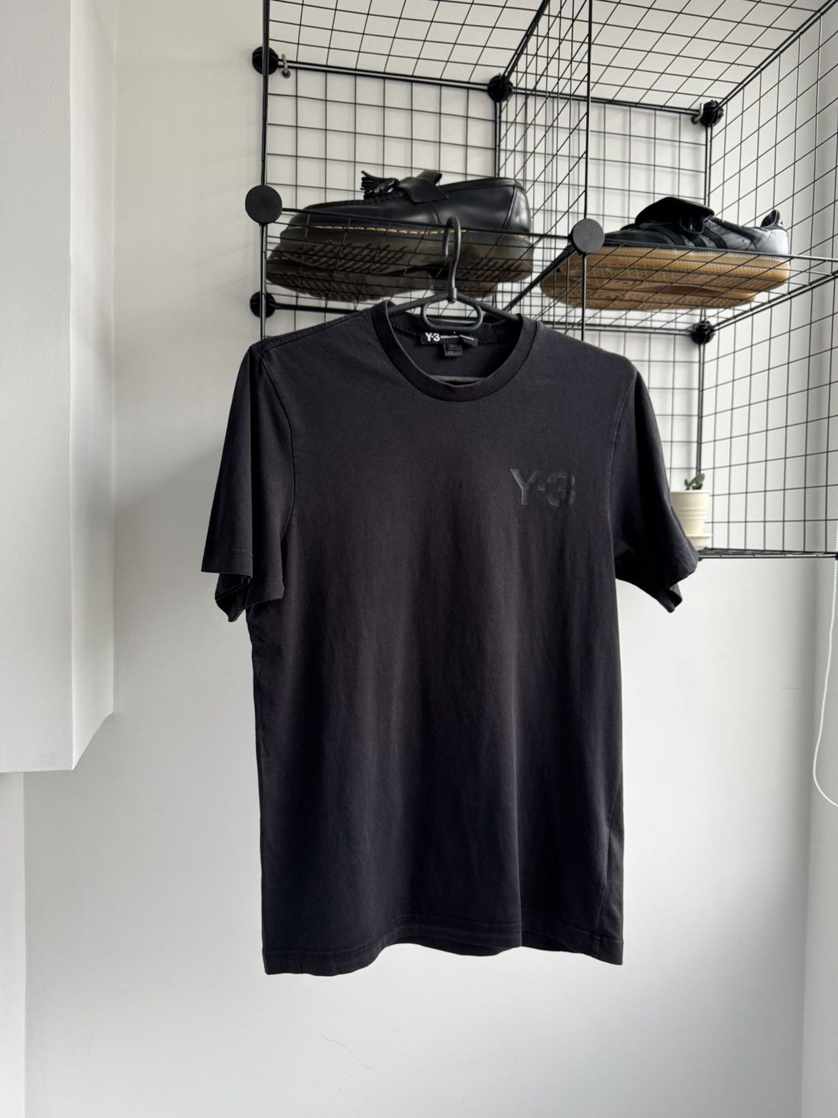 Y-3 Adidas Yohji Yamamoto Logo Sunfadded T-shirt