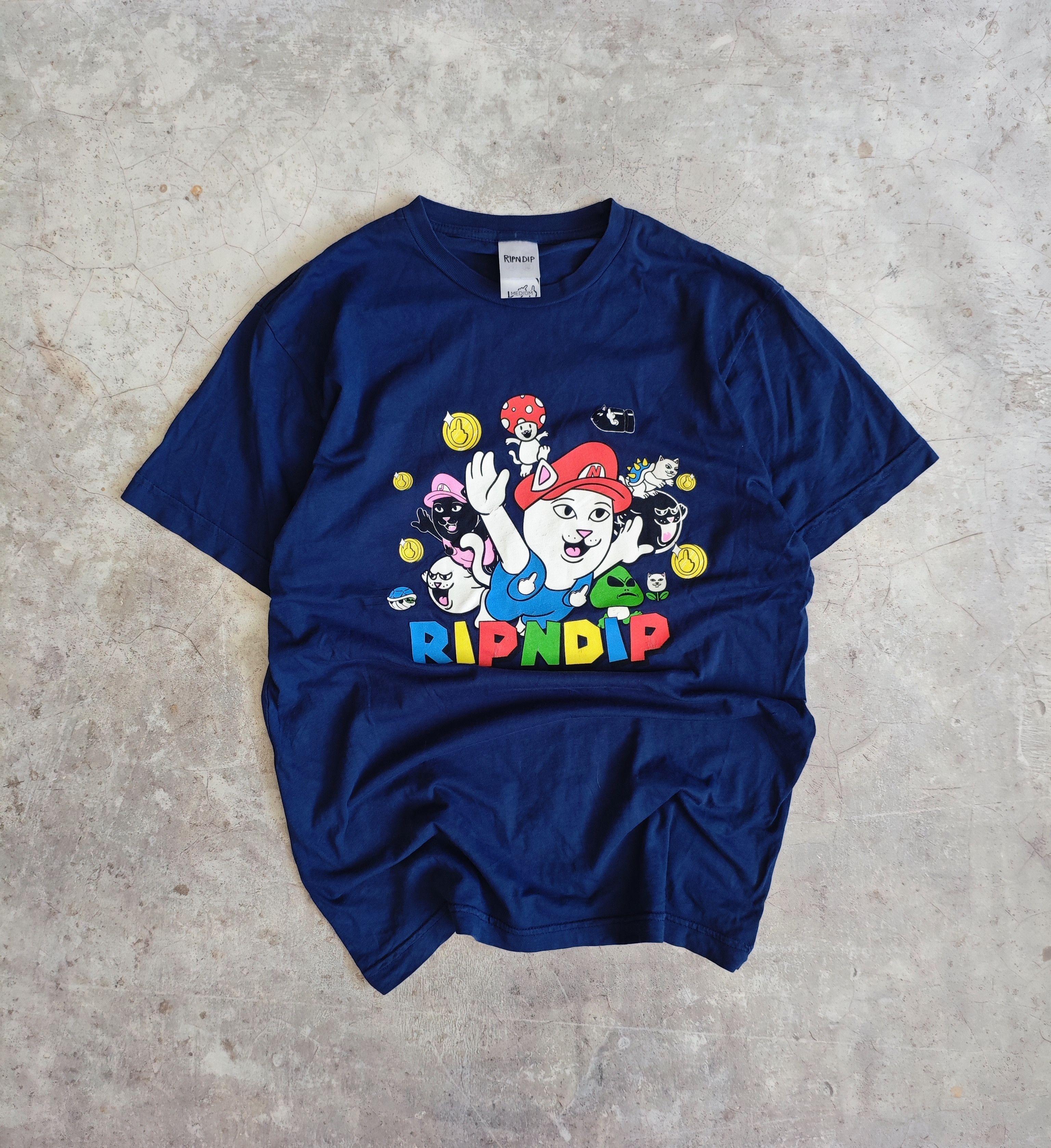 Band Tees × RIPNDIP Ripndip Super Mario T-shirt Hype Y2K Band Tees Size US M / EU 48-50 / 2 - 2 Thumbnail