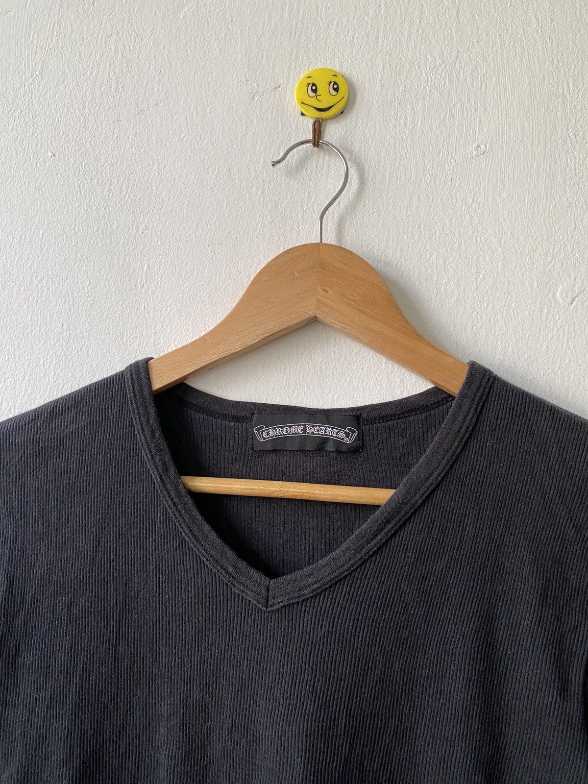 Vintage 90s Chrome Hearts Japan Plain V Neck Tee