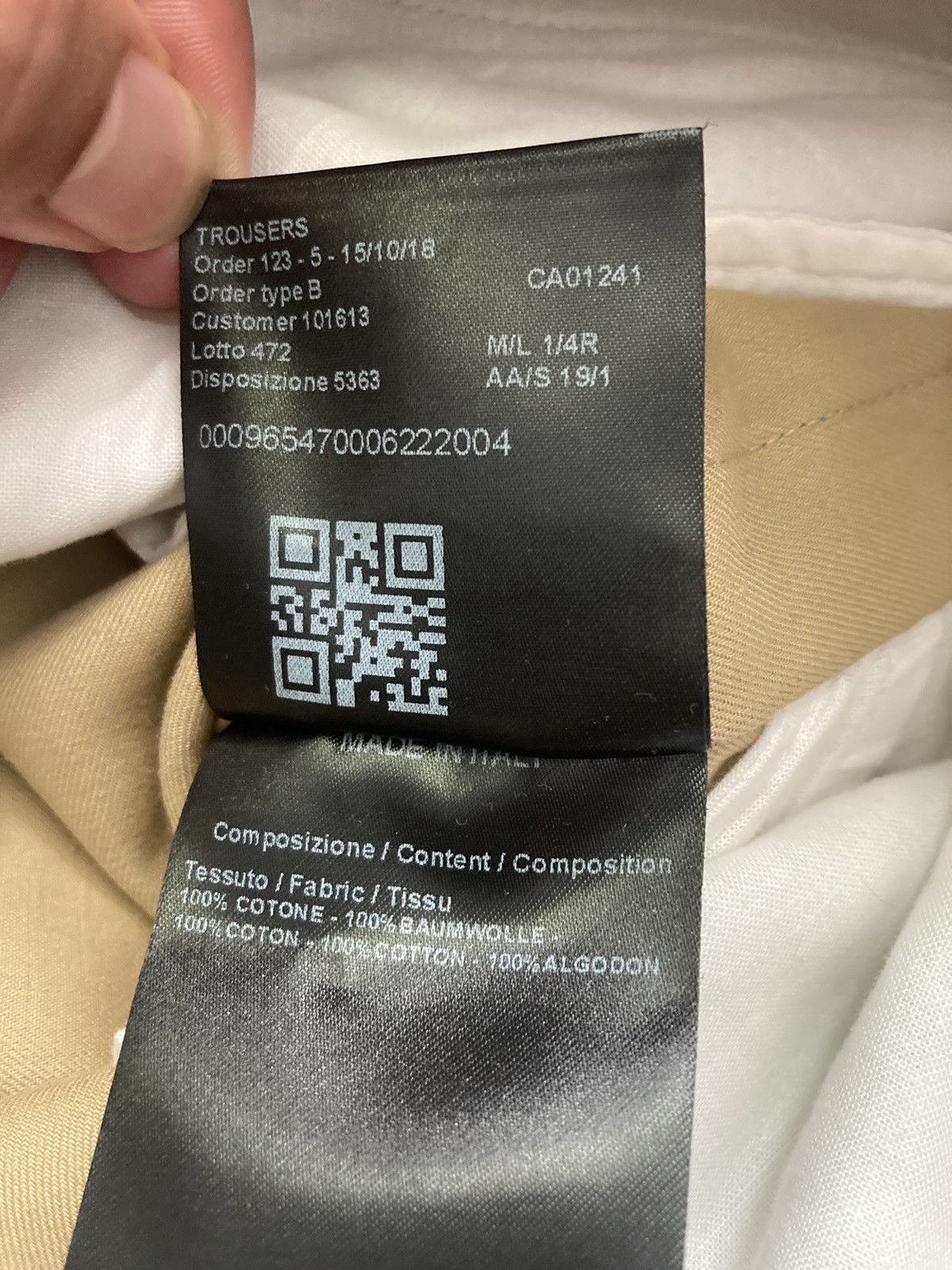 Calvin Klein 205W39NYC FW18 Calvin Klein 205W39NYC Raf Simons Khaki Side Stripe 46 Size US 30 / EU 46 - 7 Thumbnail