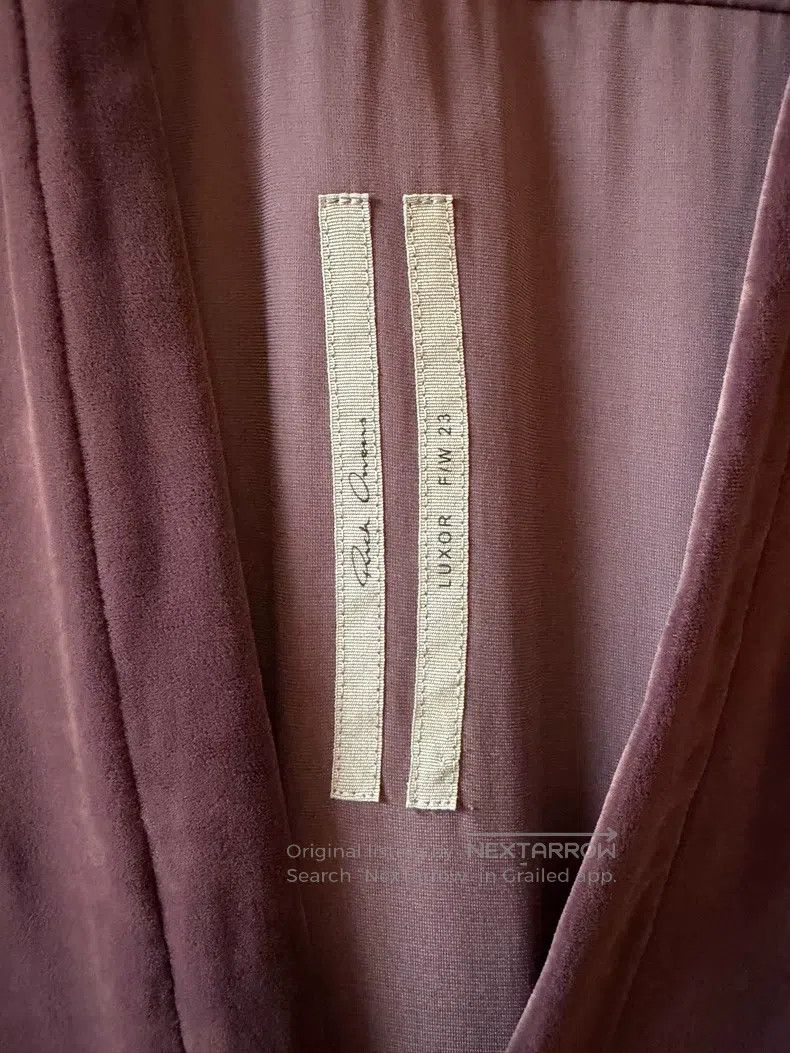 Rick Owens Rick Owens Peach Grey Velvet Open-Cardigan Jacket Size S / US 4 / IT 40 - 2 Thumbnail