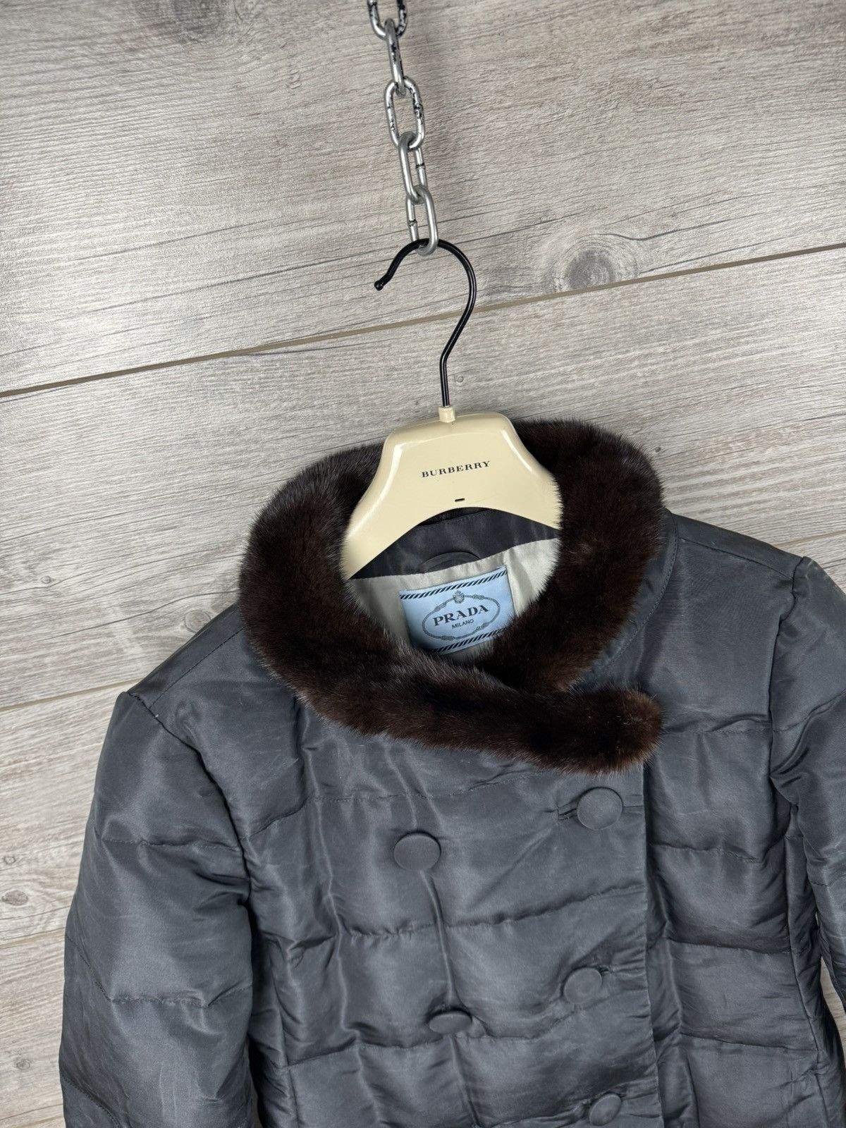 Prada Prada Luxury Puffer down jacket with mink collar Size M / US 6-8 / IT 42-44 - 10 Thumbnail