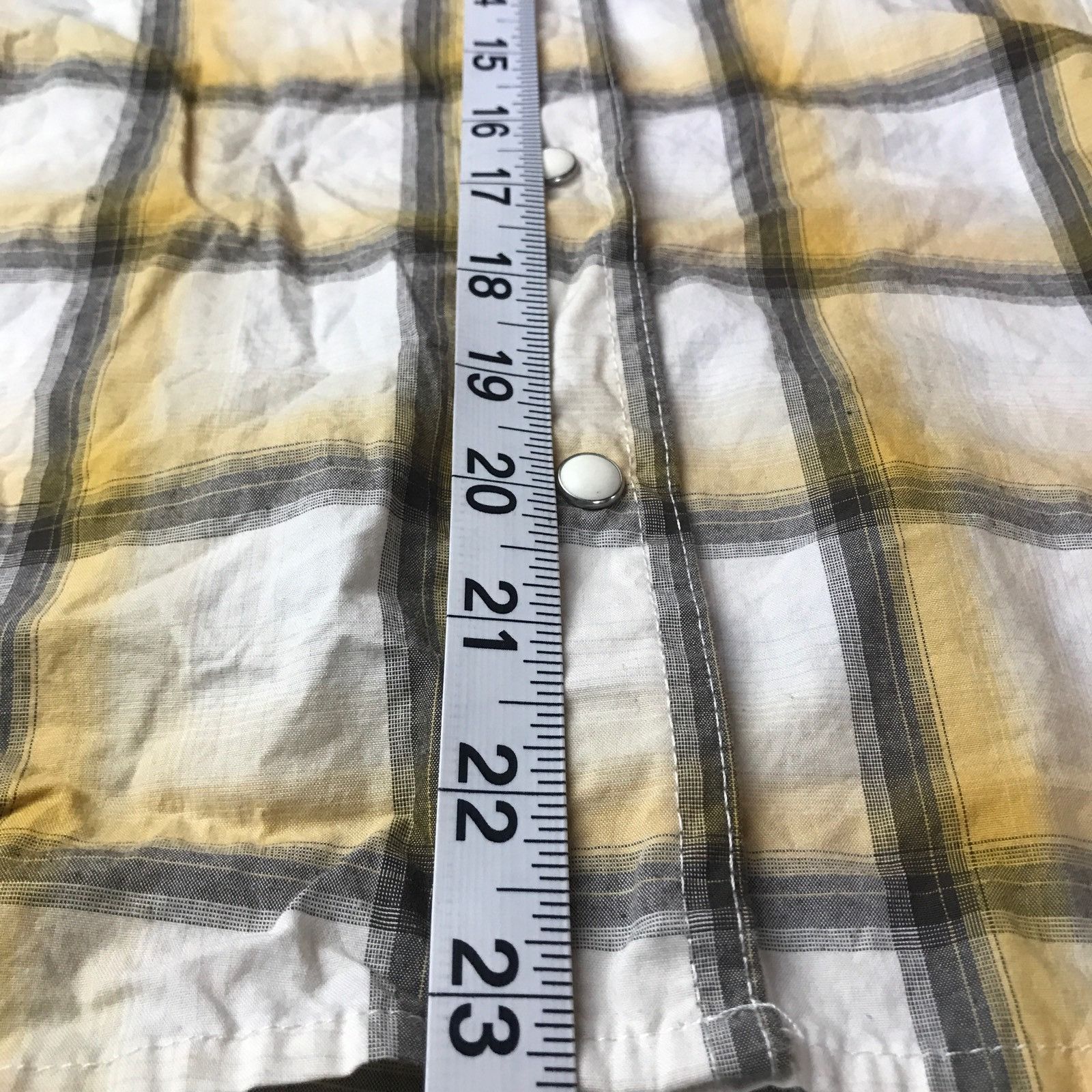 Roper Roper Western Shirt Men's Size 1X Long Sleeve Yellow Black W Size US XL / EU 56 / 4 - 6 Thumbnail