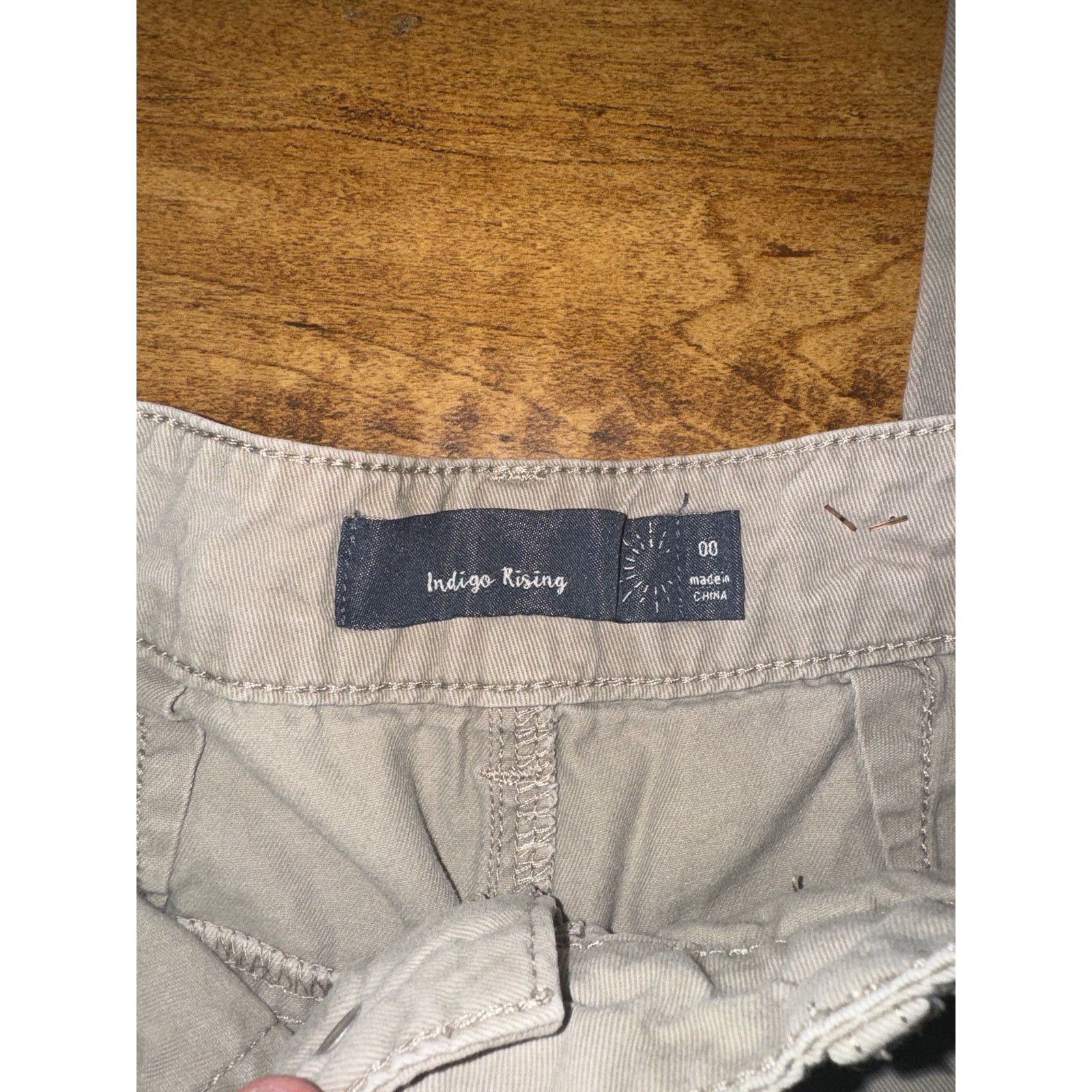 Japanese Brand × Vintage Indigo Rising Cargo Pants Khaki 00 24x28 Measured Size 24" / US 00 / IT 34 - 5 Thumbnail