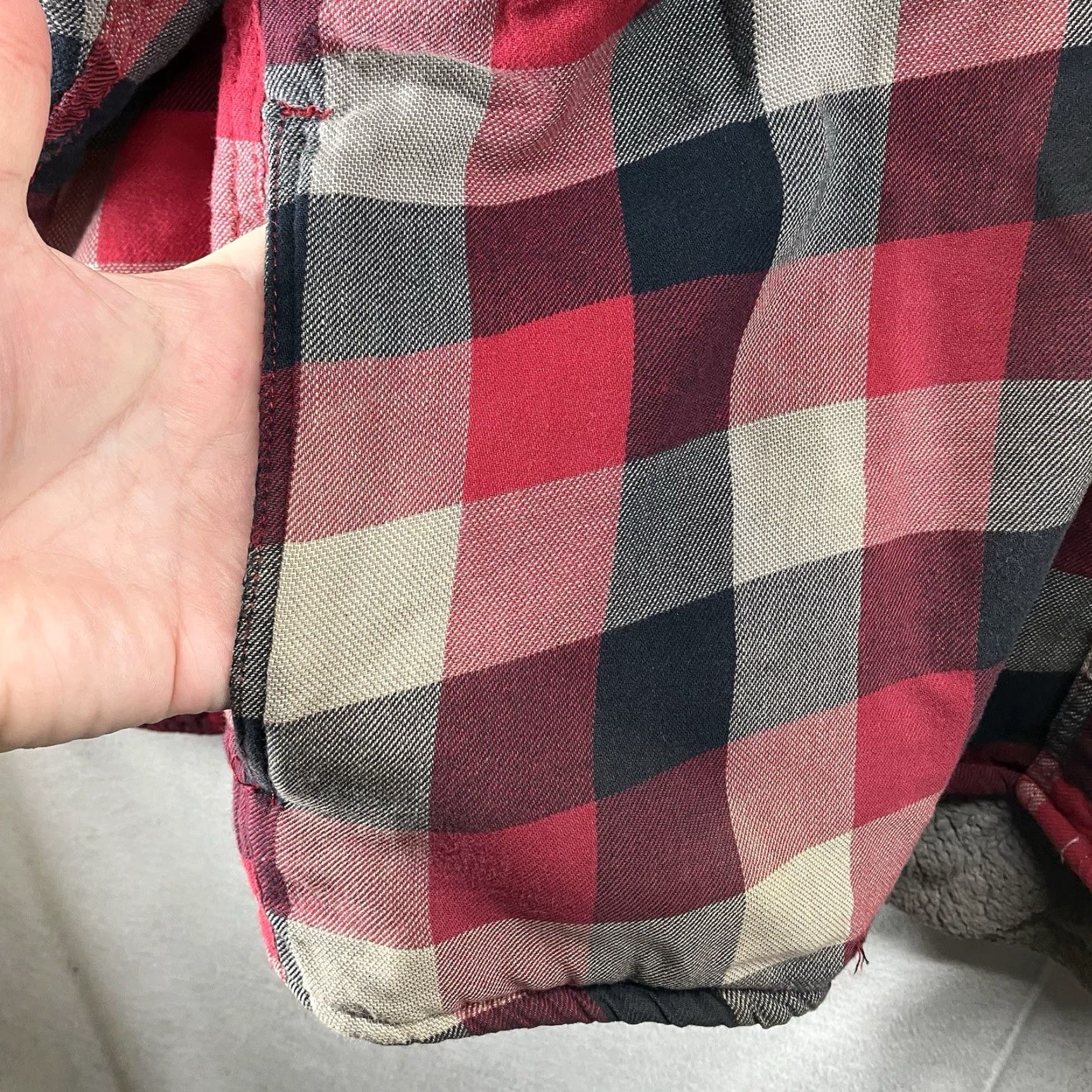 Wrangler VINTAGE Wrangler 3XL Mens Flannel Jacket Shacket Sherpa Lined Pockets 90s Plaid Blue) Size US XXL / EU 58 / 5 - 7 Thumbnail