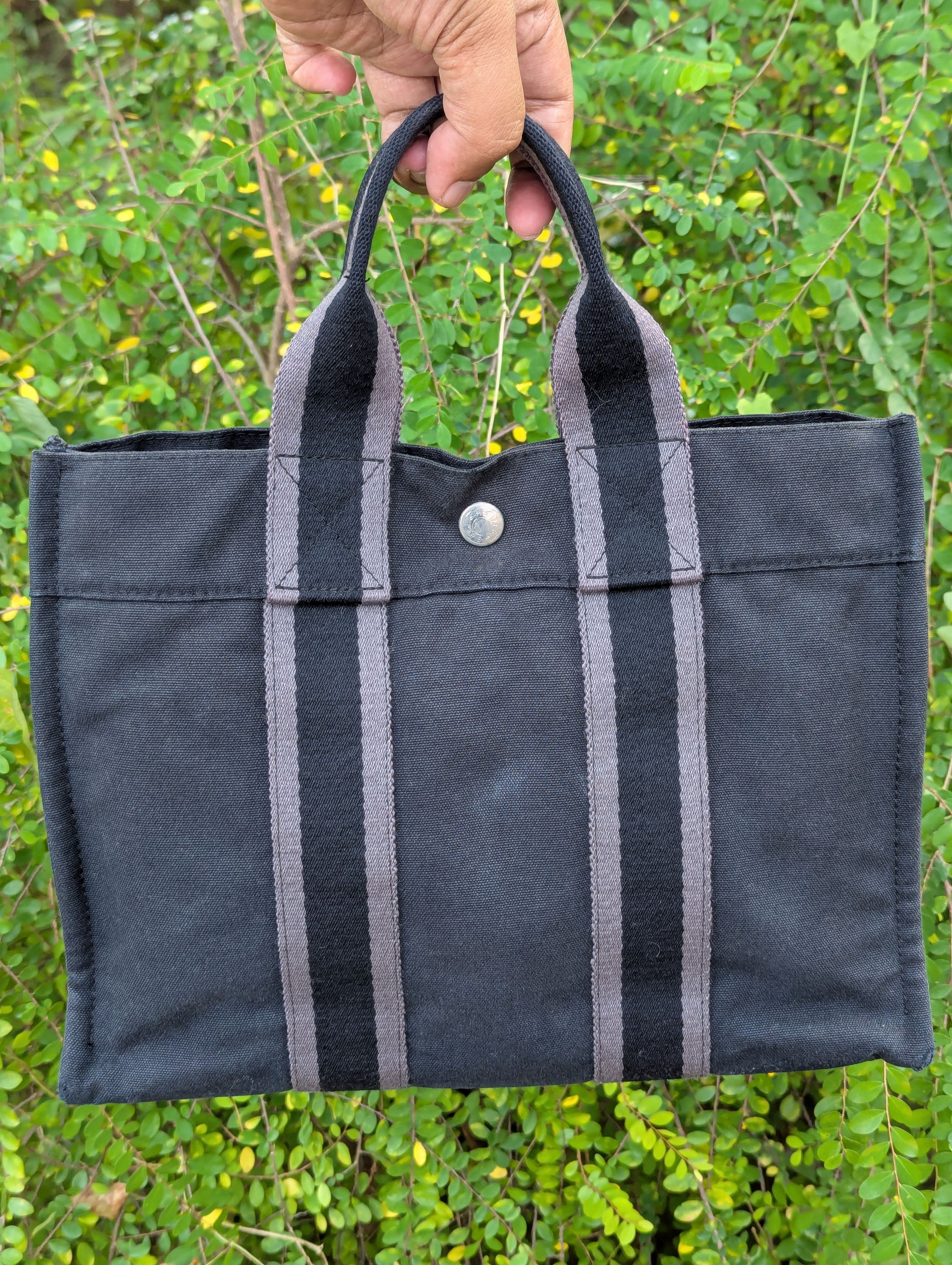 Hermès Fourre Tout PM Canvas Tote Bag