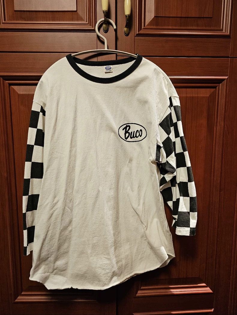 The Real McCoy's The Real Mccoy Buco Checker Long Sleeve T-Shirt- DMC Size US L / EU 52-54 / 3 - 1 Thumbnail