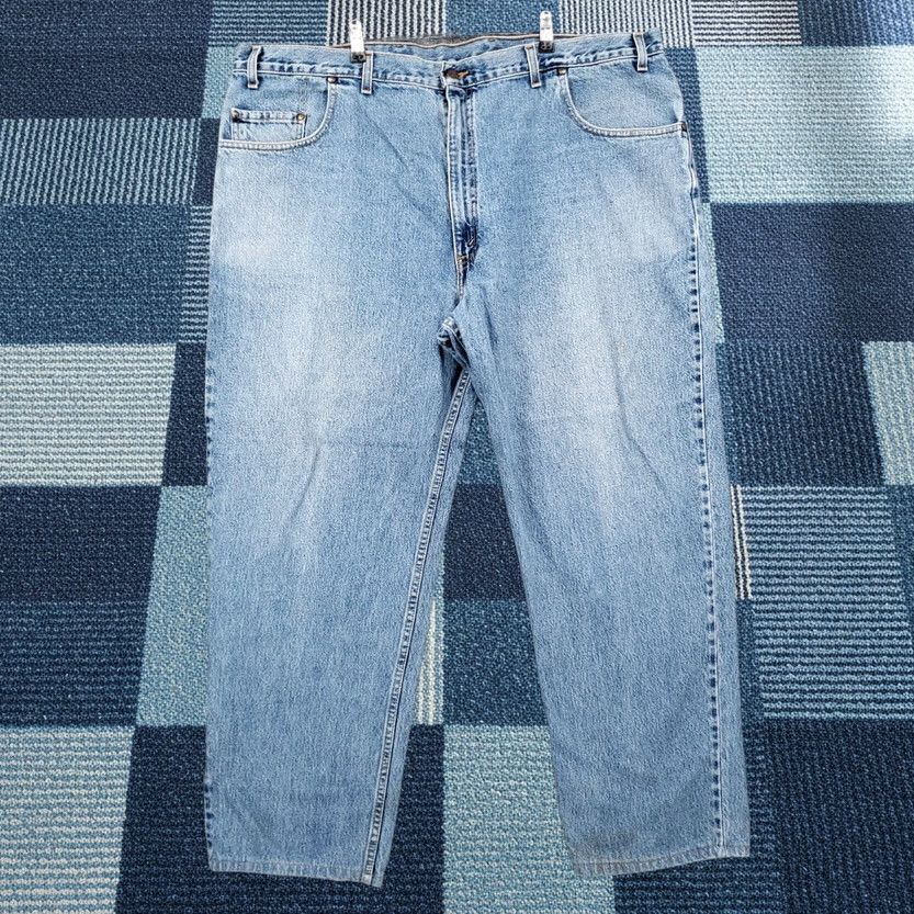 Levi's VINTAGE Levis Jeans 44x29 Blue Medium Wash Straight Leg Brown Tab Mens Size US 44 / EU 60 - 1 Thumbnail