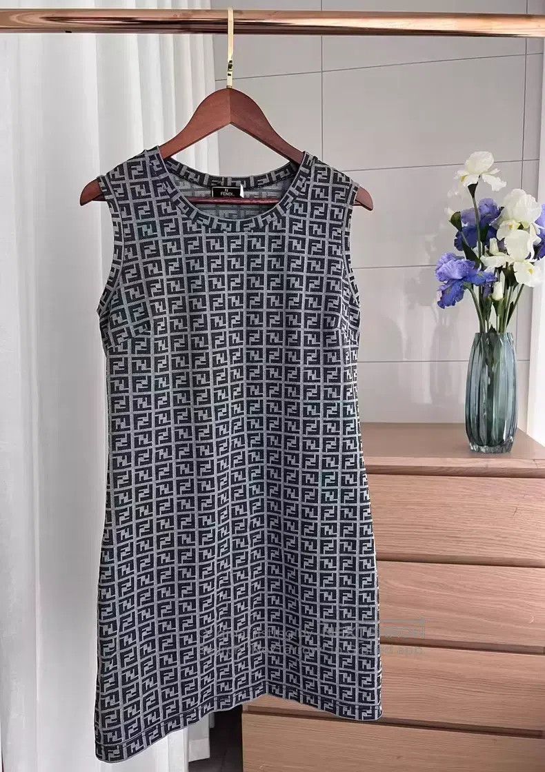 Fendi Fendi Elegant Double F Slim Antique Dress Size M / US 6-8 / IT 42-44 - 2 Thumbnail