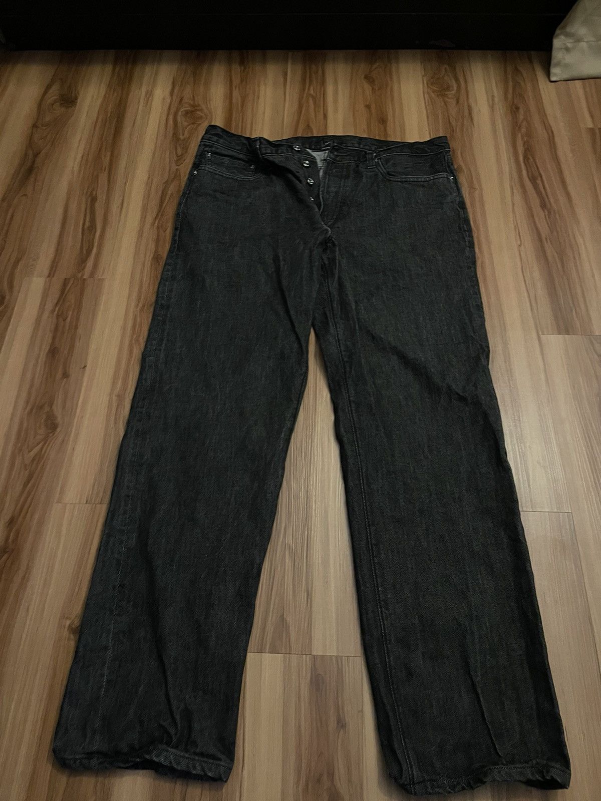 image of Glenns Denim Glenn's Denim Gd111 - Slim Straight in Black Ash, Men's (Size 37)
