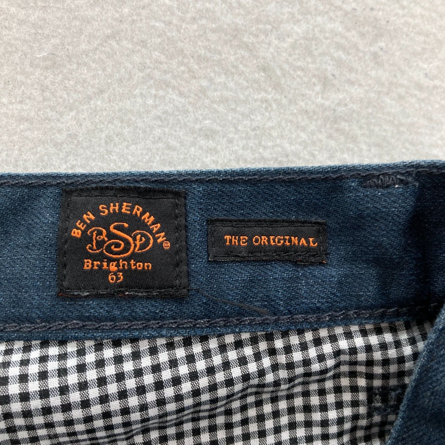 Ben Sherman Ben Sherman Brighton 63 Jeans Mens 32x32 Rampton Slim Straight Blue Denim Waxed Shirt Size US 32 / EU 48 - 5 Thumbnail