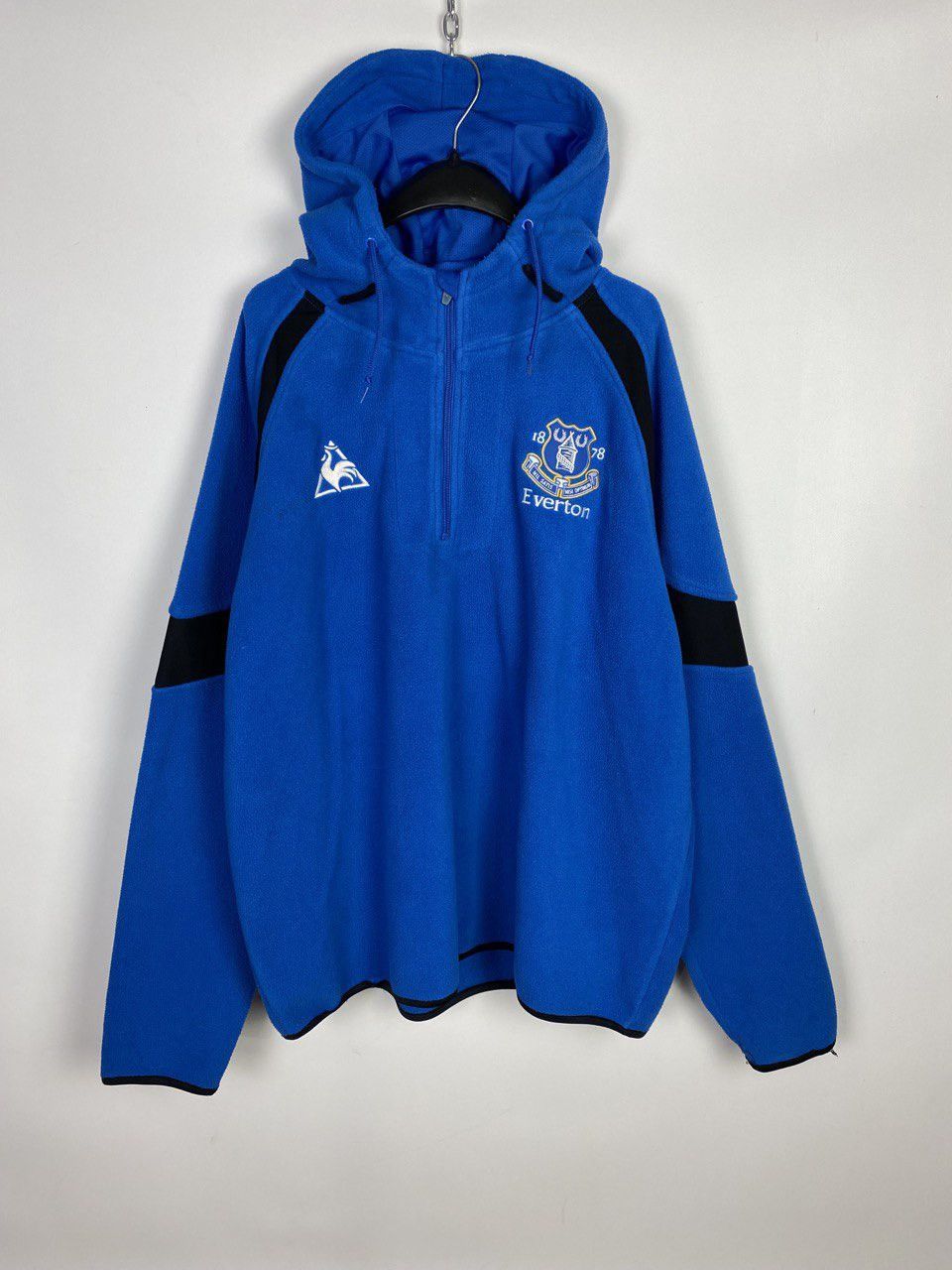 Blue Le Coq Sportif Long Jacket Vintage Blokecore Everton Le Coq