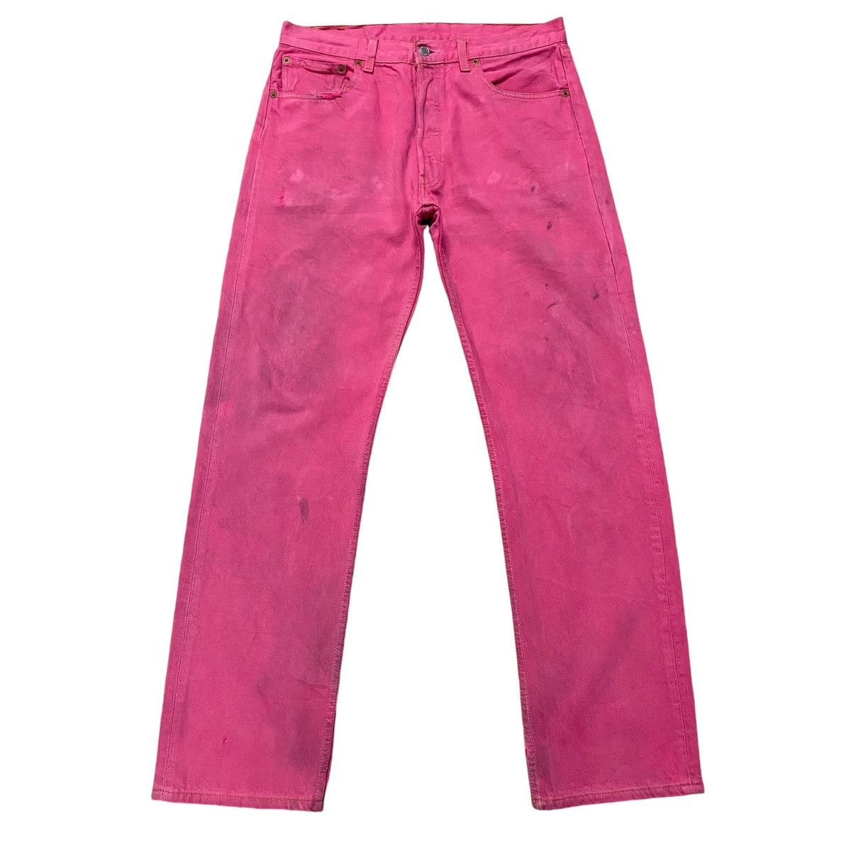 Vintage Levis 501xx Pink Colour Jeans