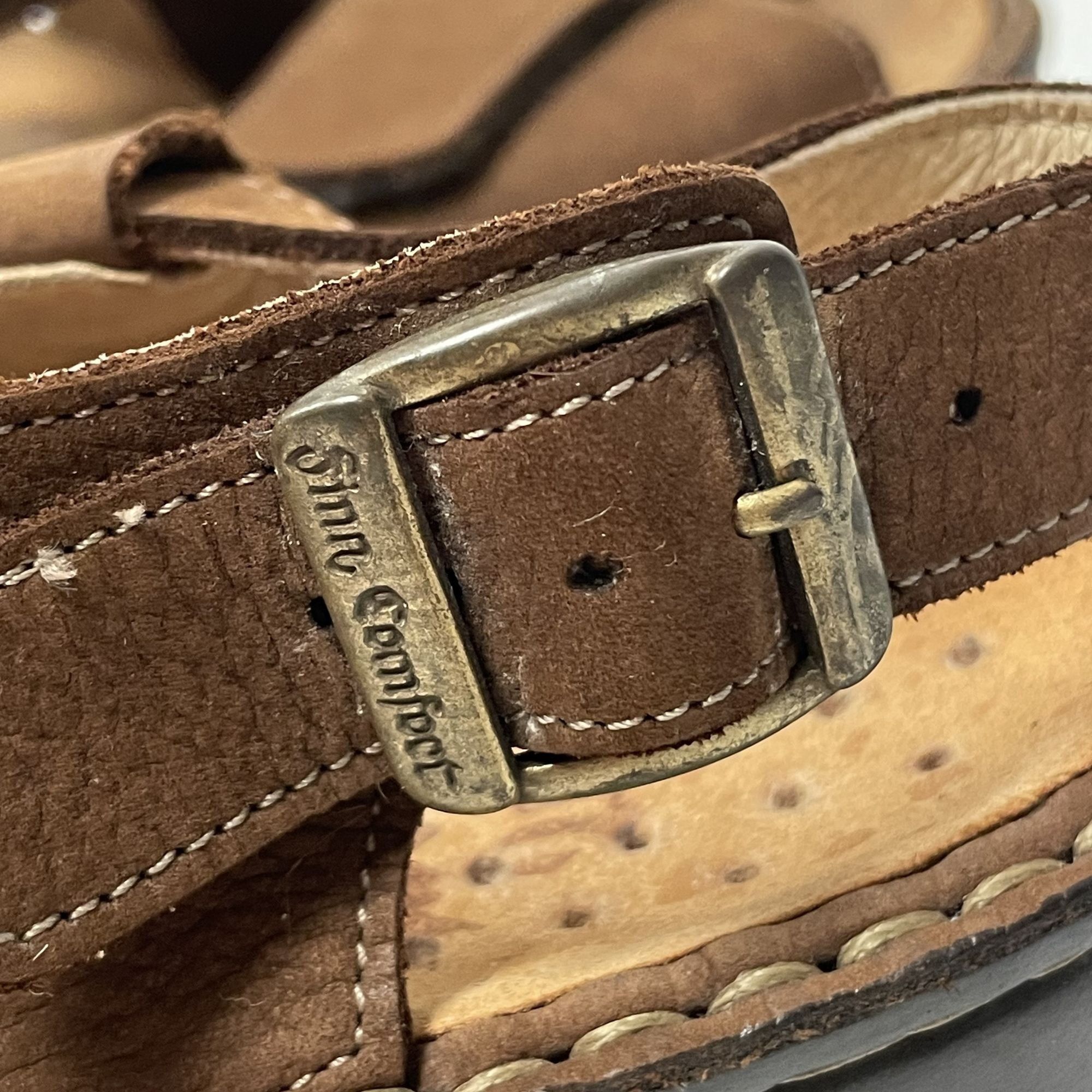 Other Finn Comfort JERSEY Sandals Nubuck Leather LOGO Sandals Size US 8 / IT 38 - 7 Thumbnail