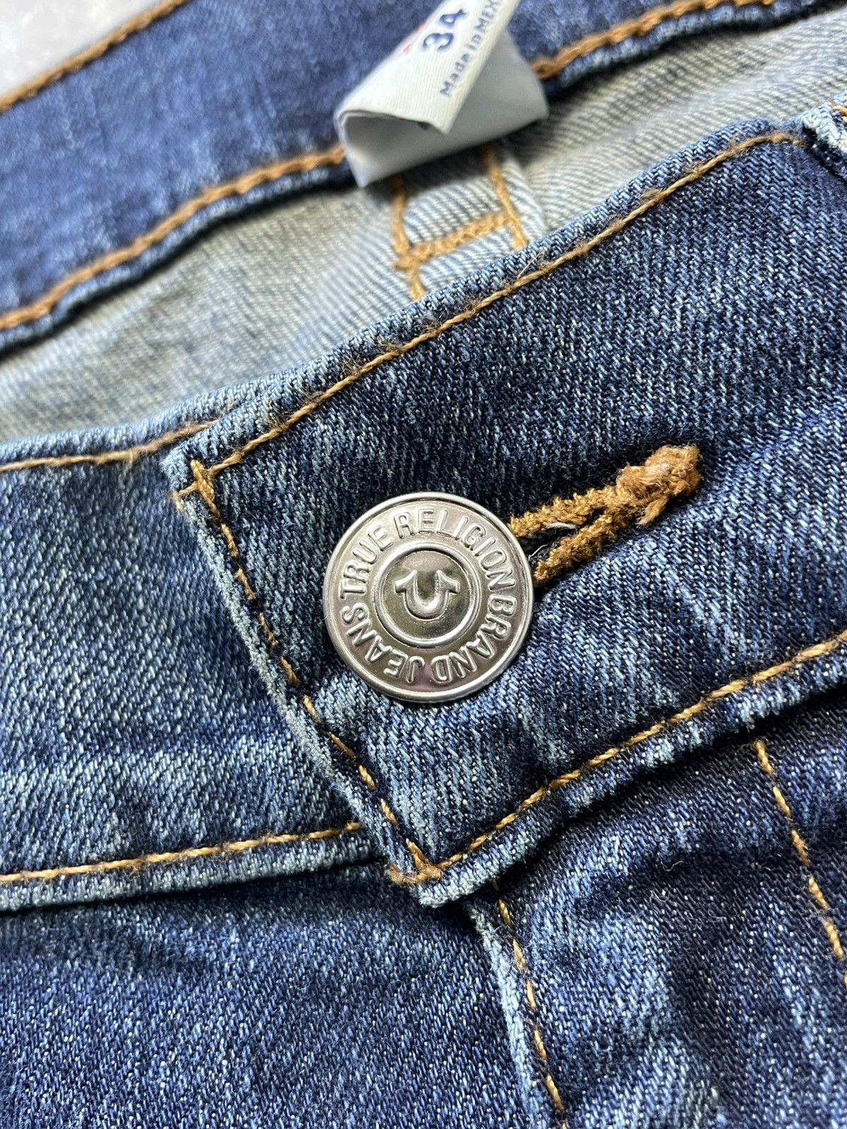 True Religion Vintage True Religion Baggy Straight Denim Jeans Japan Y2k Size US 34 / EU 50 - 7 Thumbnail