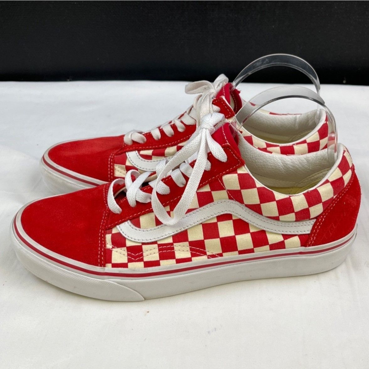 Vans Vans Unisex Red Old School Shoes/Sneaker SzM9/W10.5 SKU 4281 Size US 10.5 / IT 40.5 - 3 Thumbnail