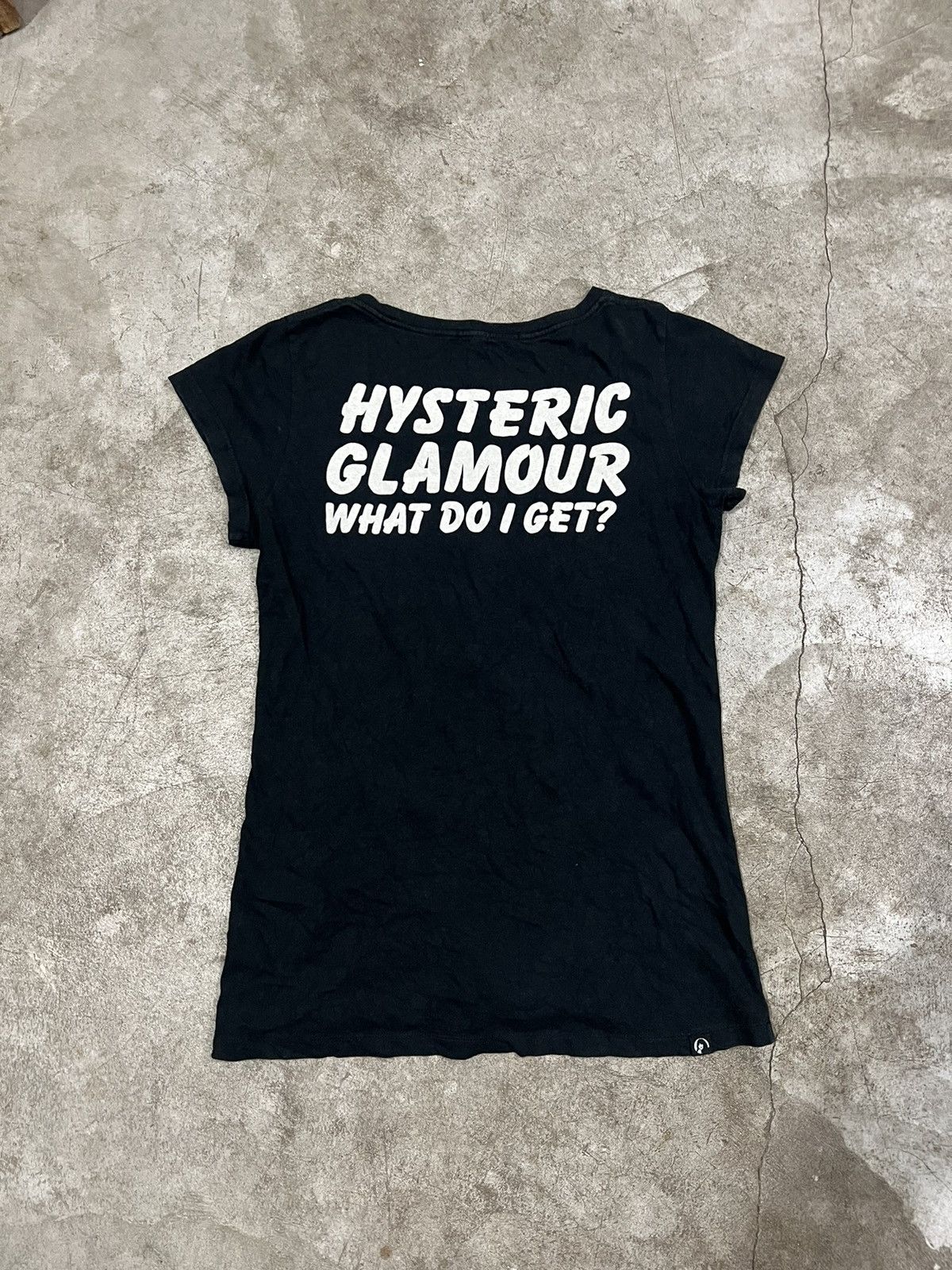Hysteric Glamour × Japanese Brand × Vintage Hysteric Glamour F YOU Bear Henley Neck Womens Top Size ONE SIZE - 2 Thumbnail