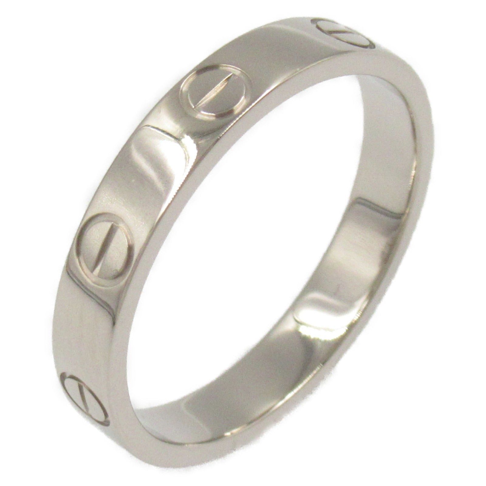 Cartier Cartier Mini Love Ring K18Wg (White Gold) Silver Size ONE SIZE - 1 Thumbnail