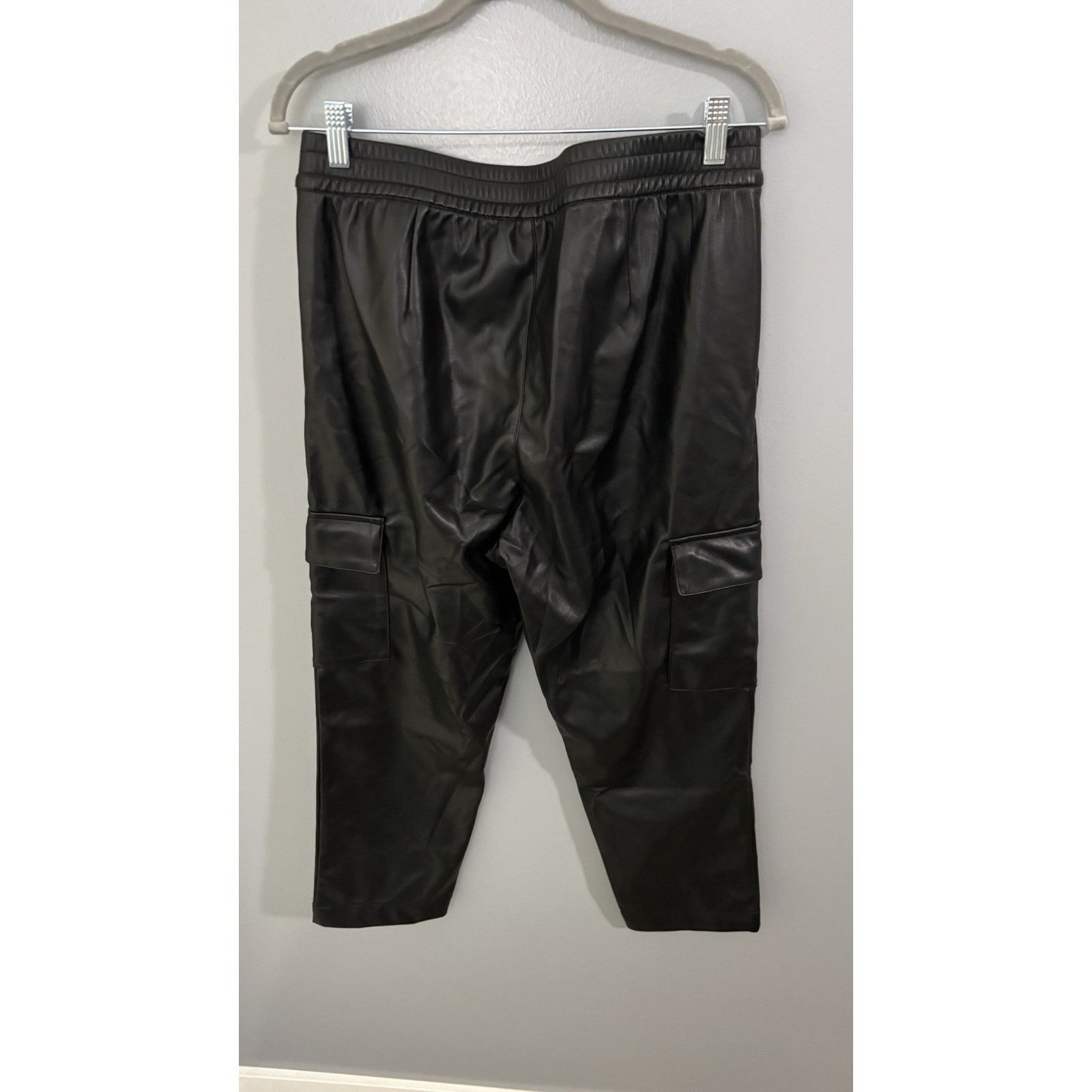Gap Gap Black Vegan Leather Pants Size 28" / US 6 / IT 42 - 3 Thumbnail