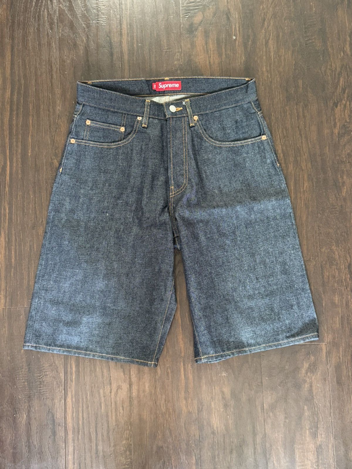 Supreme Raw Selvedge Denim Baggy Shorts