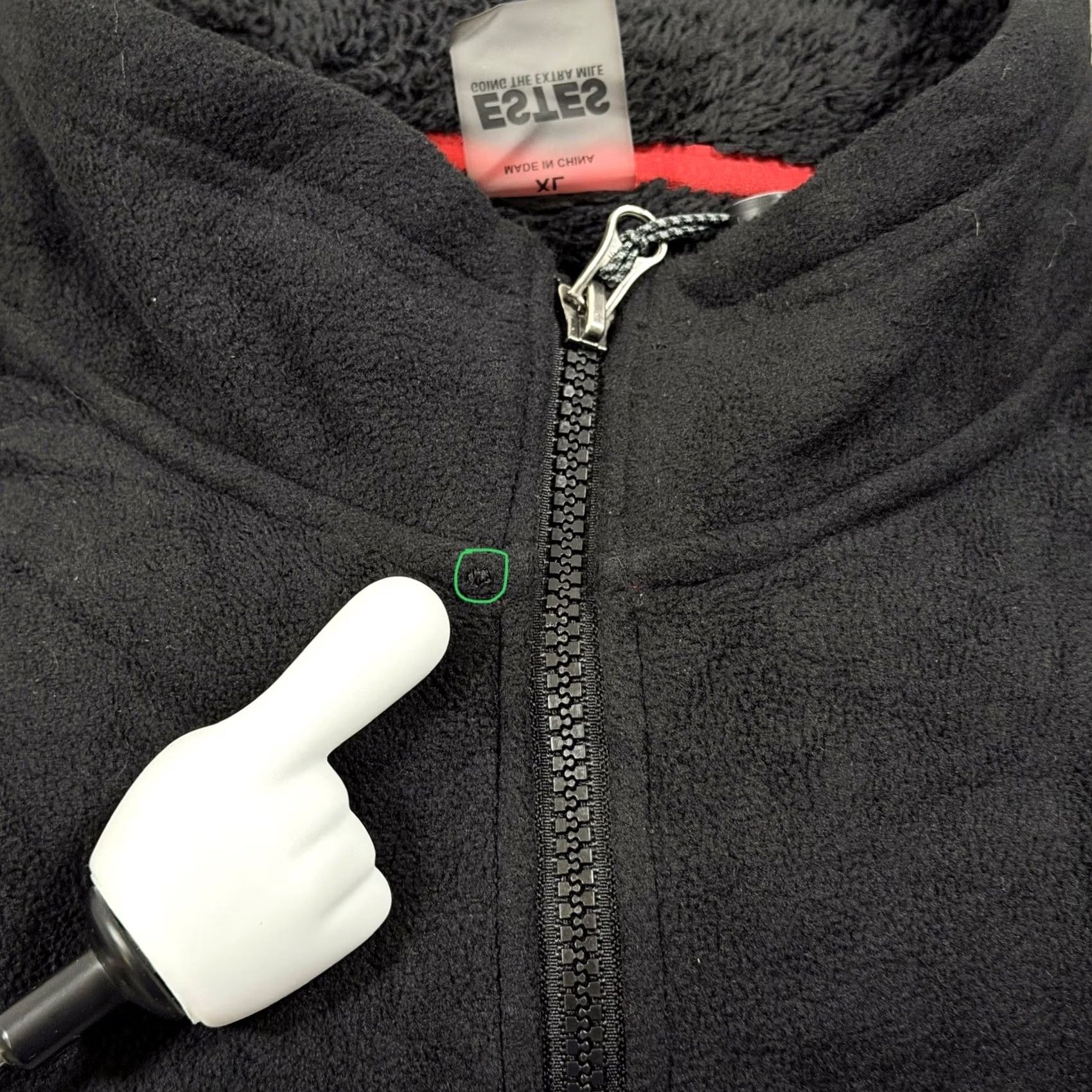 Vintage ESTES Jacket Men XL Black Fleece Full Zip Lightweight Long Sleeve Stand-Up Collar Cardio Winter Fall Spring Size US XL / EU 56 / 4 - 3 Thumbnail