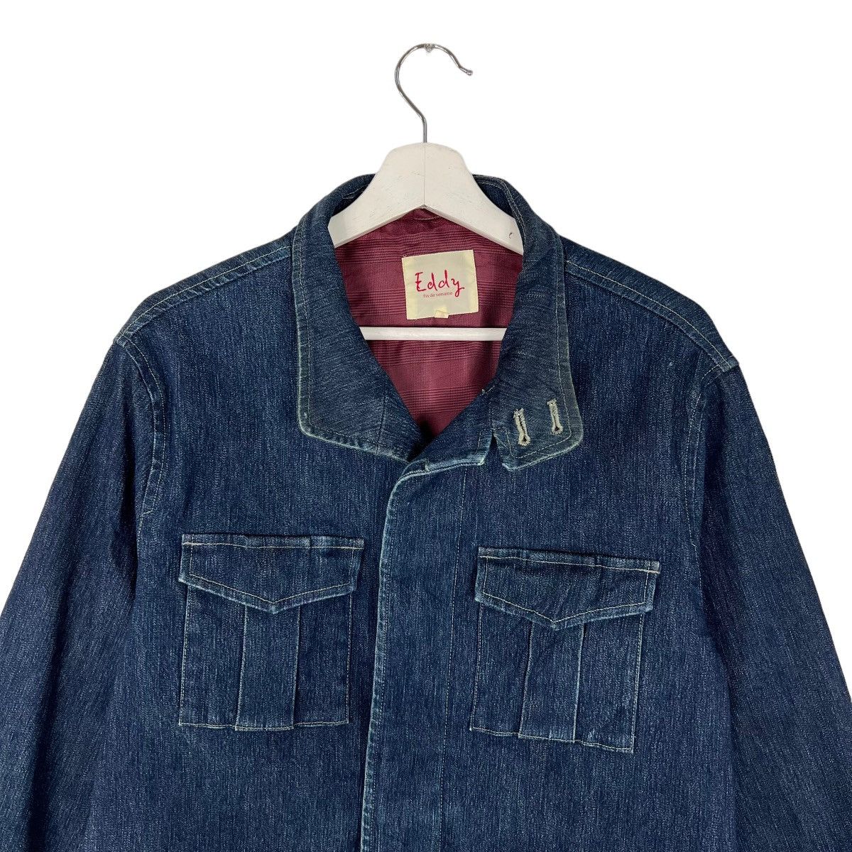 Japanese Brand 💥 EDDY DENIM CHORE JACKET Size US M / EU 48-50 / 2 - 4 Thumbnail