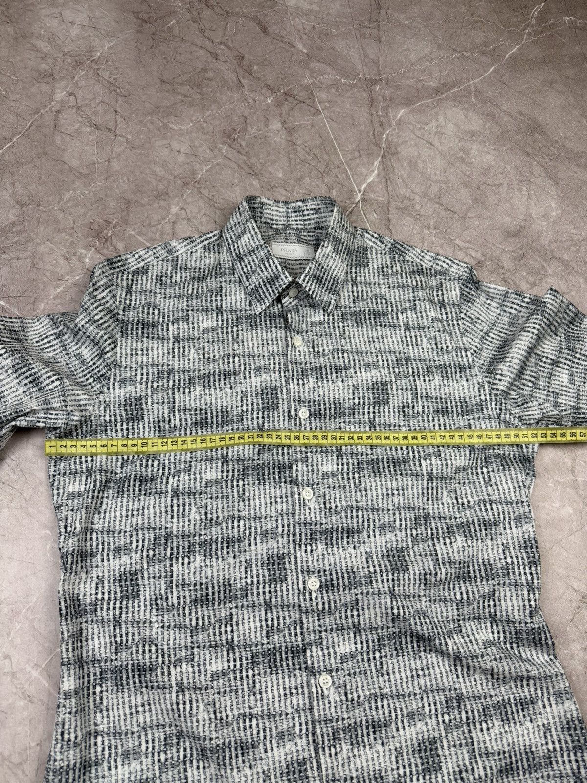Prada Prada 2020 Abstract Micro-Dot Printed Shirt Size US M / EU 48-50 / 2 - 15 Thumbnail