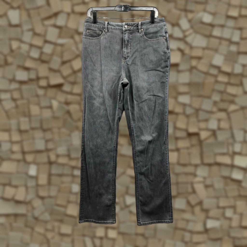 Coldwater Creek Coldwater Creek Jeans Size 10 Long Womens Regular Straight 30 in Gray Medium Denim 5-Pocket Size 32" / US 10 / IT 46 - 1 Thumbnail