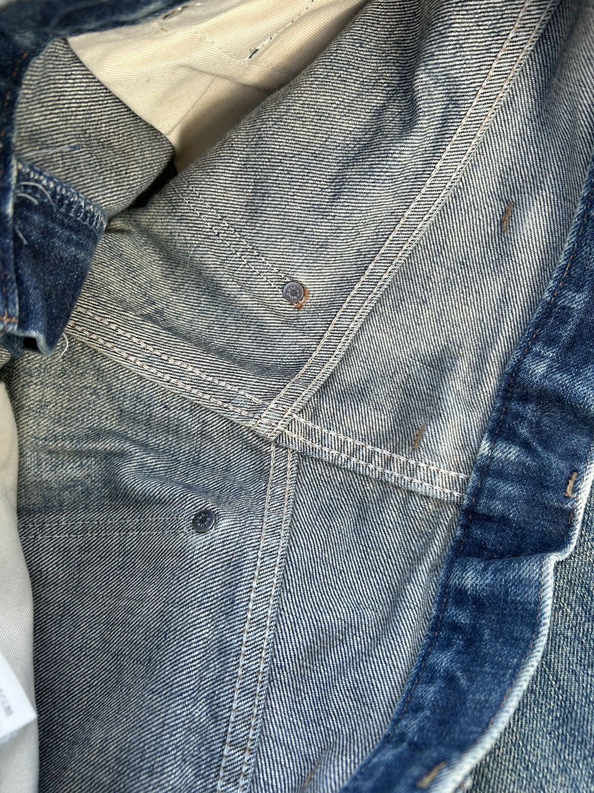 Japanese Brand × Kapital × Vintage Wrangler Selvedge Baggy Vintage Distressed Denim jeans Size US 30 / EU 46 - 8 Thumbnail