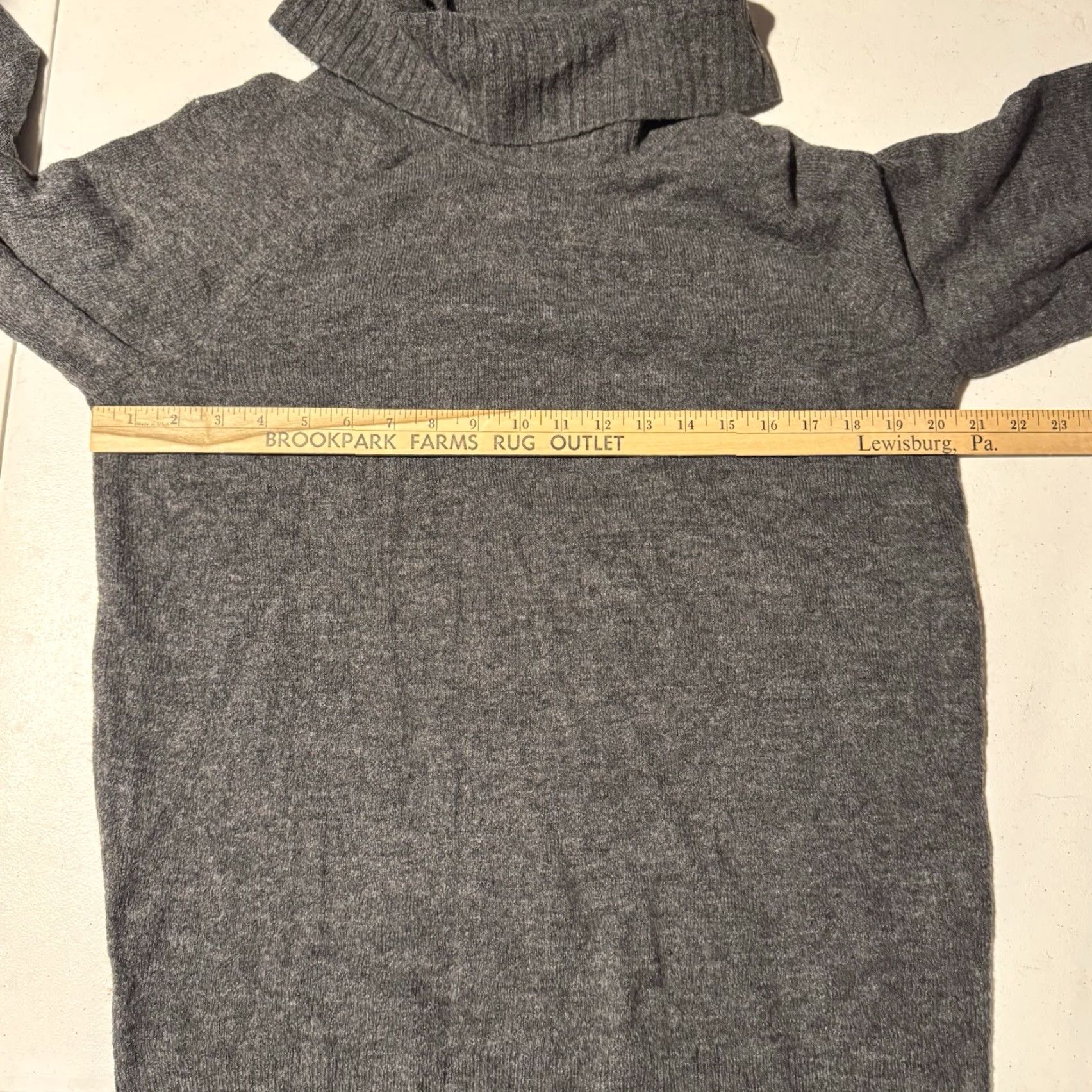Banana Republic Banana Republic Sweater Womens Medium Gray Turtleneck Raglan Sleeve Pullover Casual 2010s Preppy Minimalist Knit Winter Womens Size M / US 6-8 / IT 42-44 - 3 Thumbnail