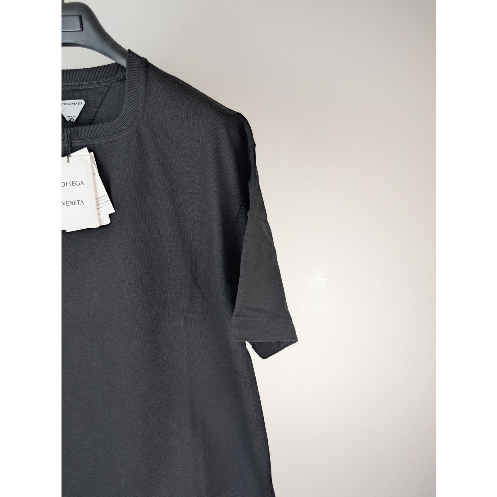 Bottega Veneta o1rshd1 Square Neck Heavy Jersey T-Shirt in Black Size US M / EU 48-50 / 2 - 5 Thumbnail