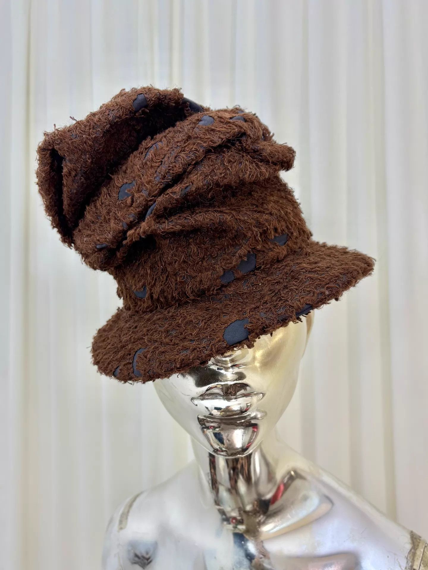 Other ne-net daily mottled distressed stacked small brim top hat Size ONE SIZE - 1 Thumbnail