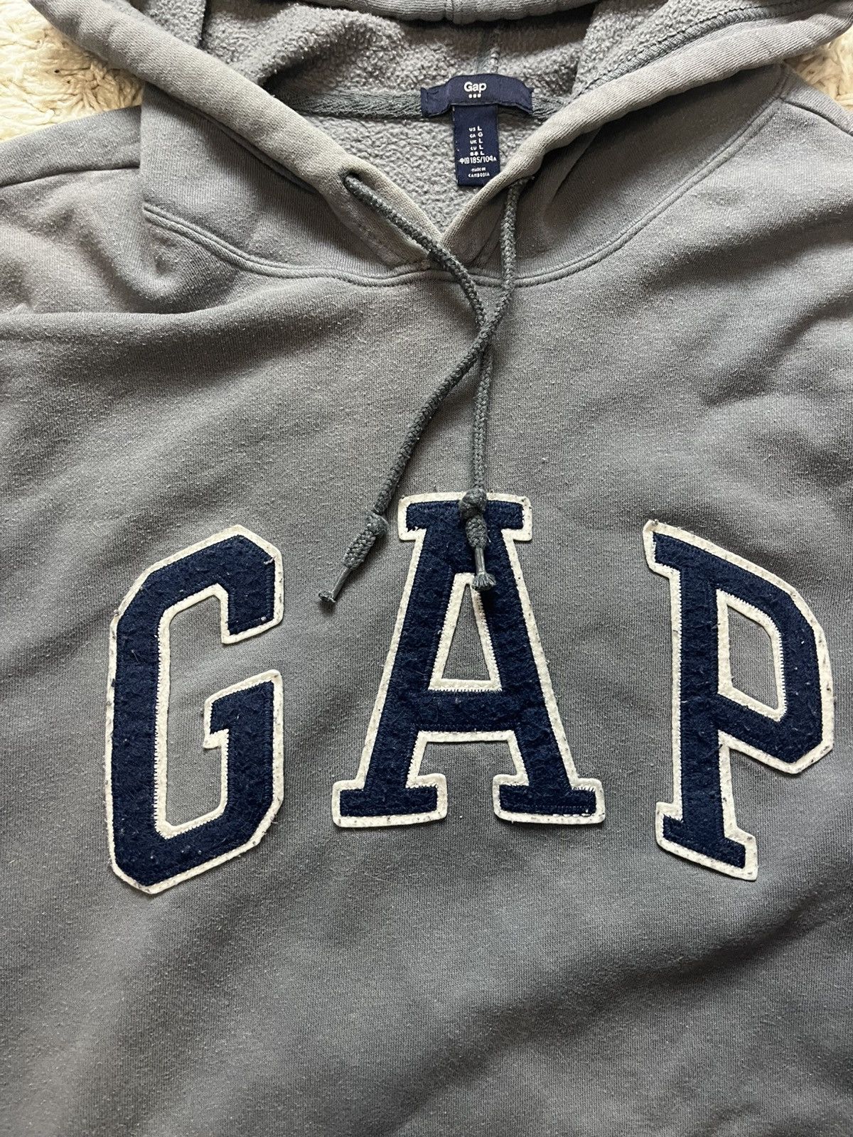 Gap × Vintage Vintage Streetwear Big Logo Hoodie Gap Size US L / EU 52-54 / 3 - 4 Thumbnail
