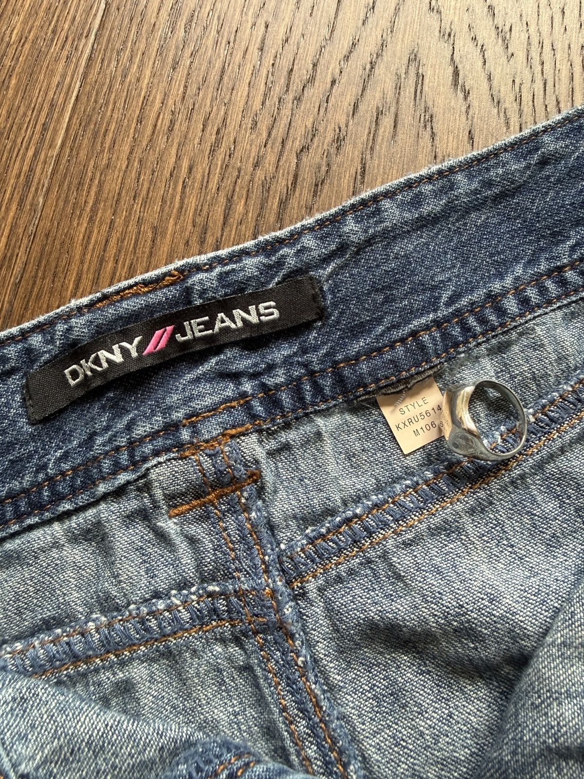 DKNY Vintage Y2K DKNY Jeans Cargo Mini Skirt Size 34" / US 12 / IT 48 - 5 Thumbnail