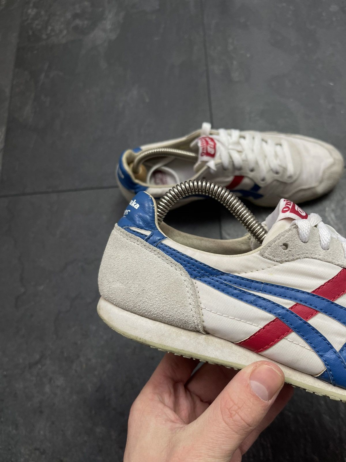 Asics Vintage ASICS Tiger Onitsuka Navy Sneakers Size US 5.5 / EU 38 - 2 Thumbnail