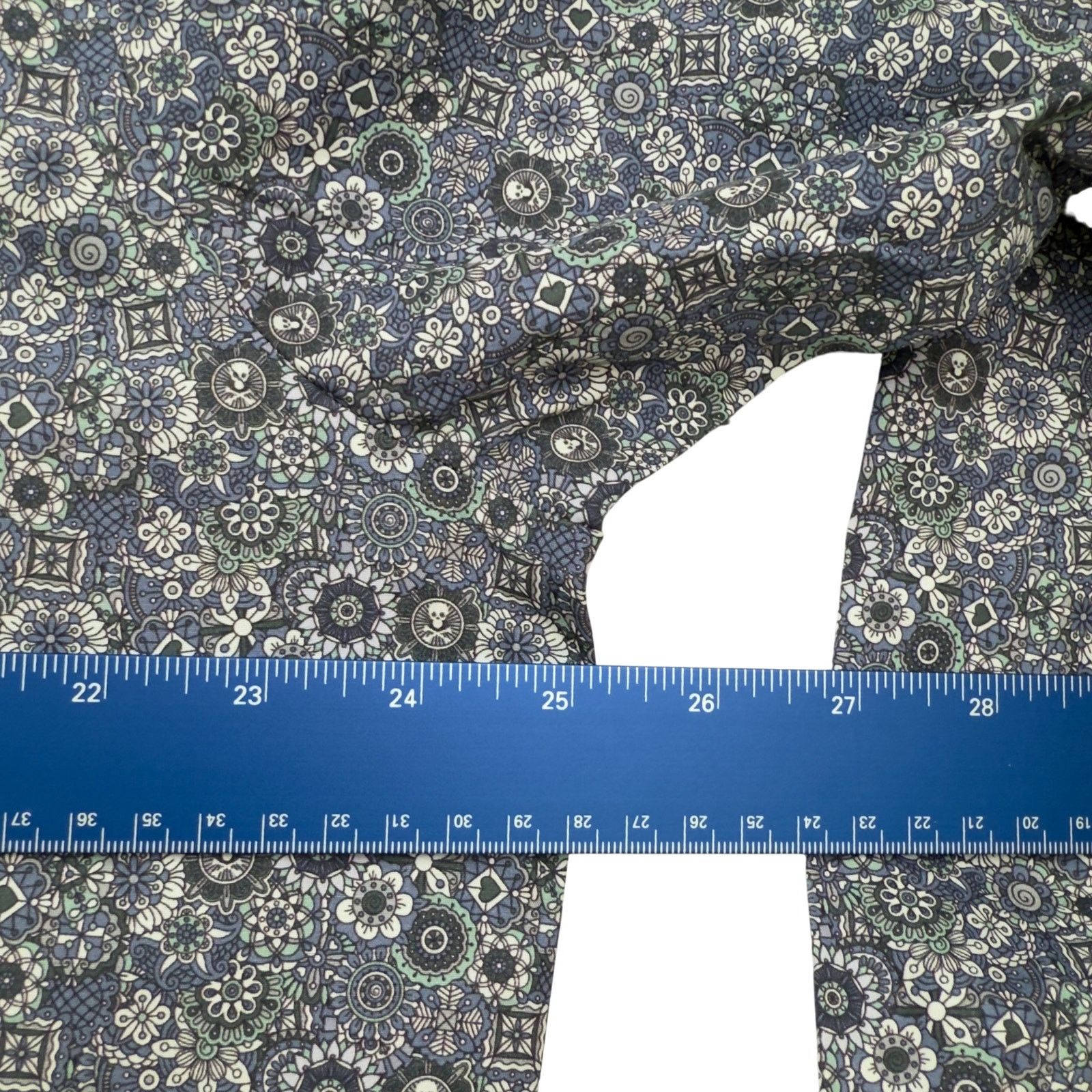 Other Blake Mill Blue Floral SKULLS Cotton Button Down Shirt NWT Size US XXL / EU 58 / 5 - 5 Thumbnail