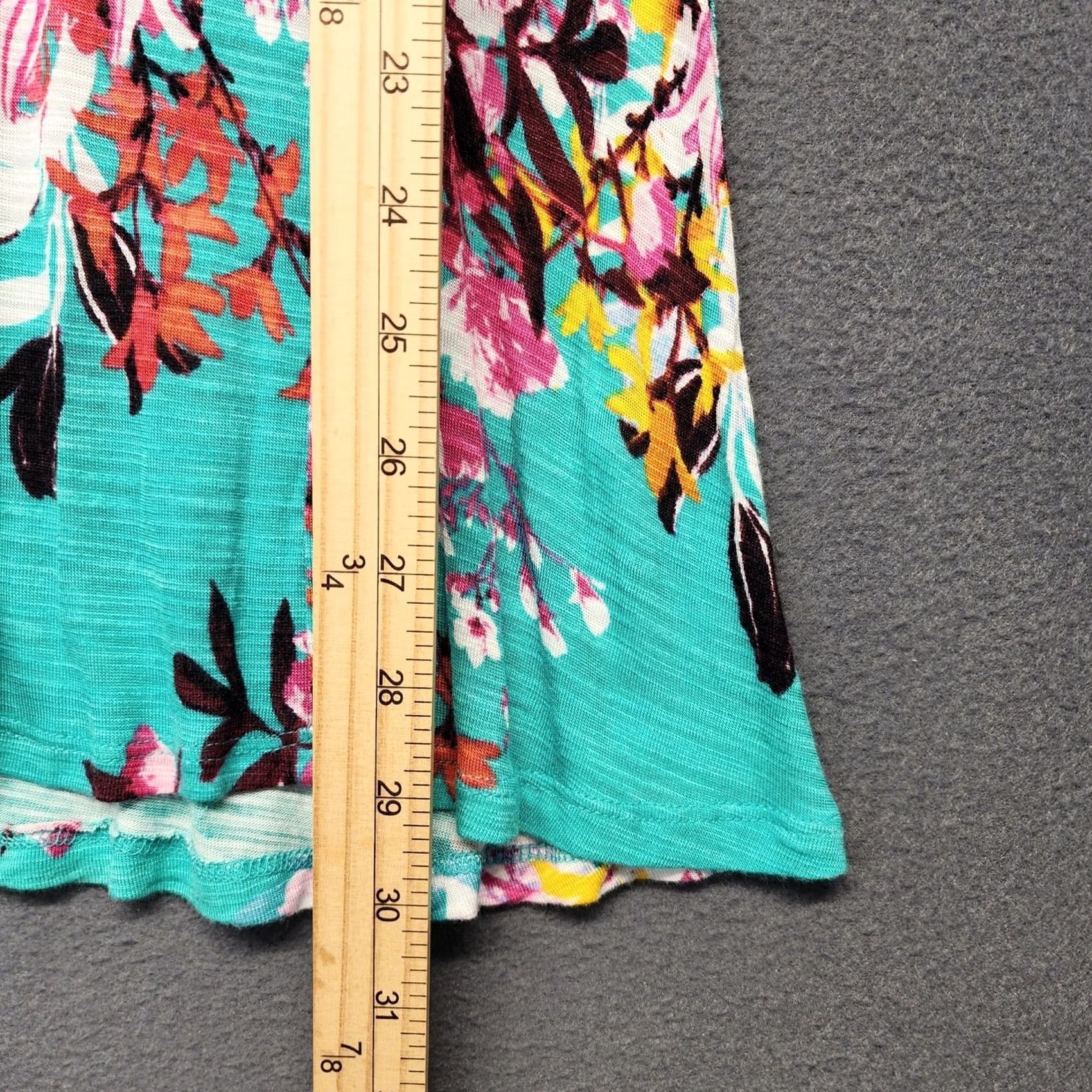 Vintage Cable & Gauge Tank Top Women XL Turquoise Floral Tropical Viscose Beach Coastal Size XL / US 12-14 / IT 48-50 - 5 Thumbnail