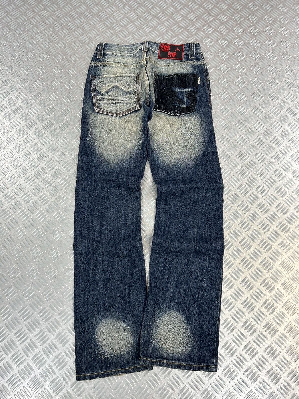 Japanese Brand × Jean × Vintage Y2K flared stone washed Japanese branded jeans lie ren tou r Size US 28 / EU 44 - 3 Thumbnail