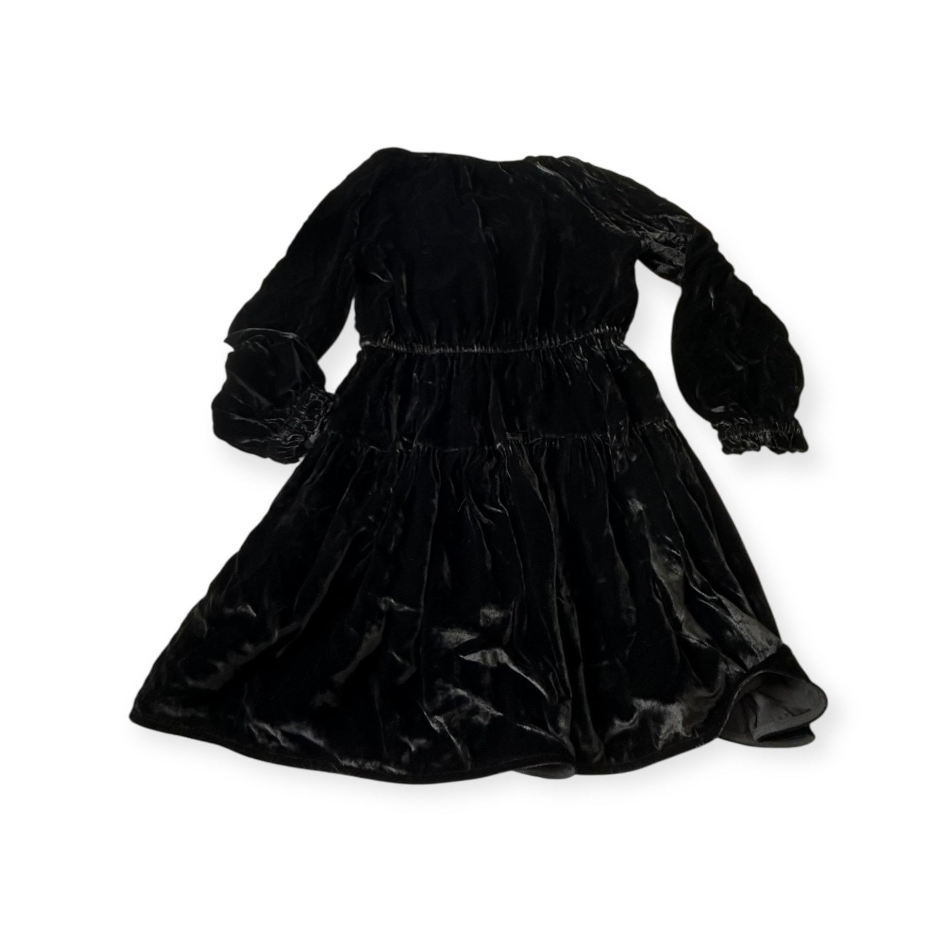 Ulla Johnson ULLA JOHNSON Audrey Tiered Puff-sleeve Velvet Mini Dress In Size S / US 4 / IT 40 - 5 Thumbnail