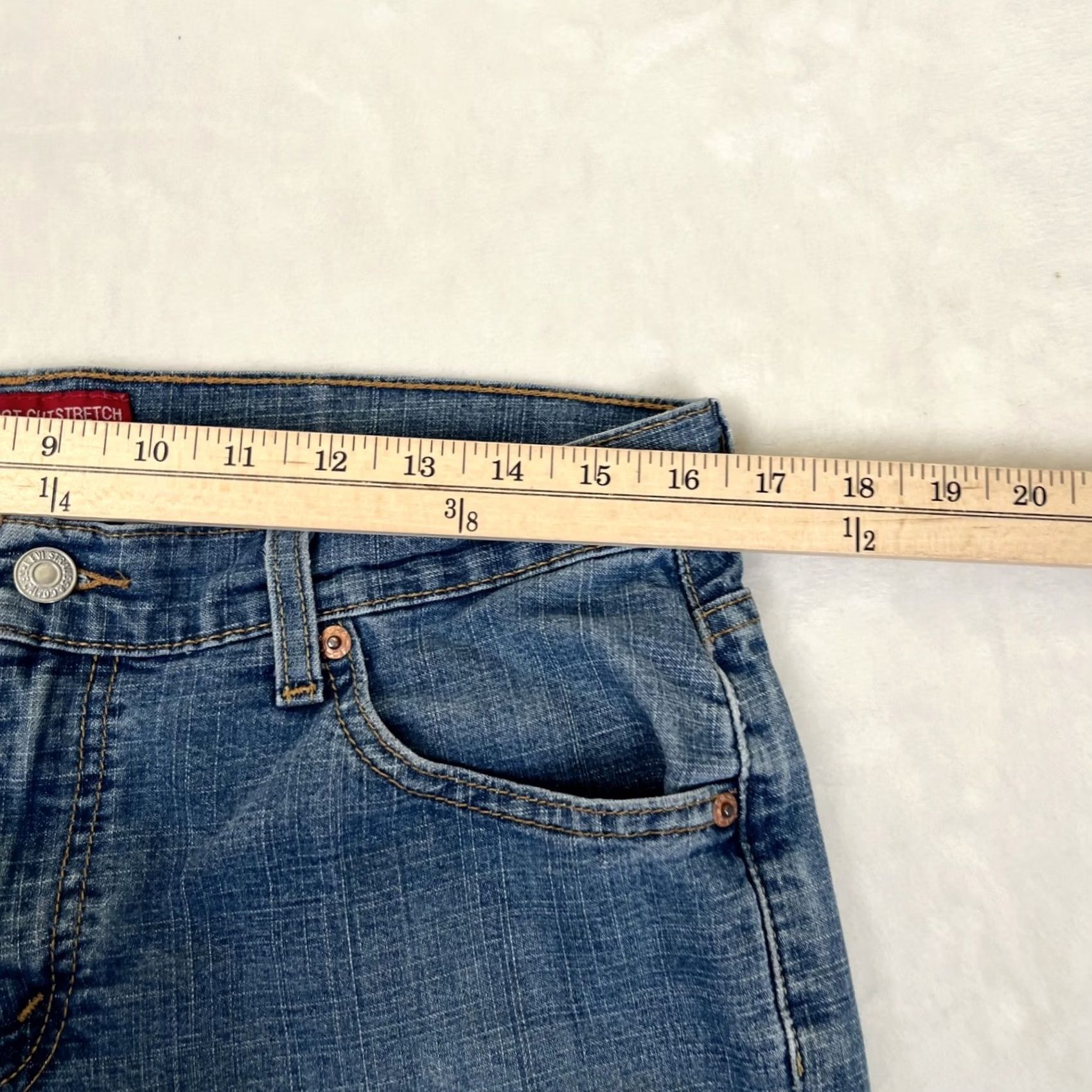 Levi's VINTAGE Levi's 515 Boot Cut Jeans Women Size 12 Denim Blue 30 In Inseam 5-Pocket Western Cowboy Y2K Mens Girls Ladies Womens Size 34" / US 12 / IT 48 - 3 Thumbnail